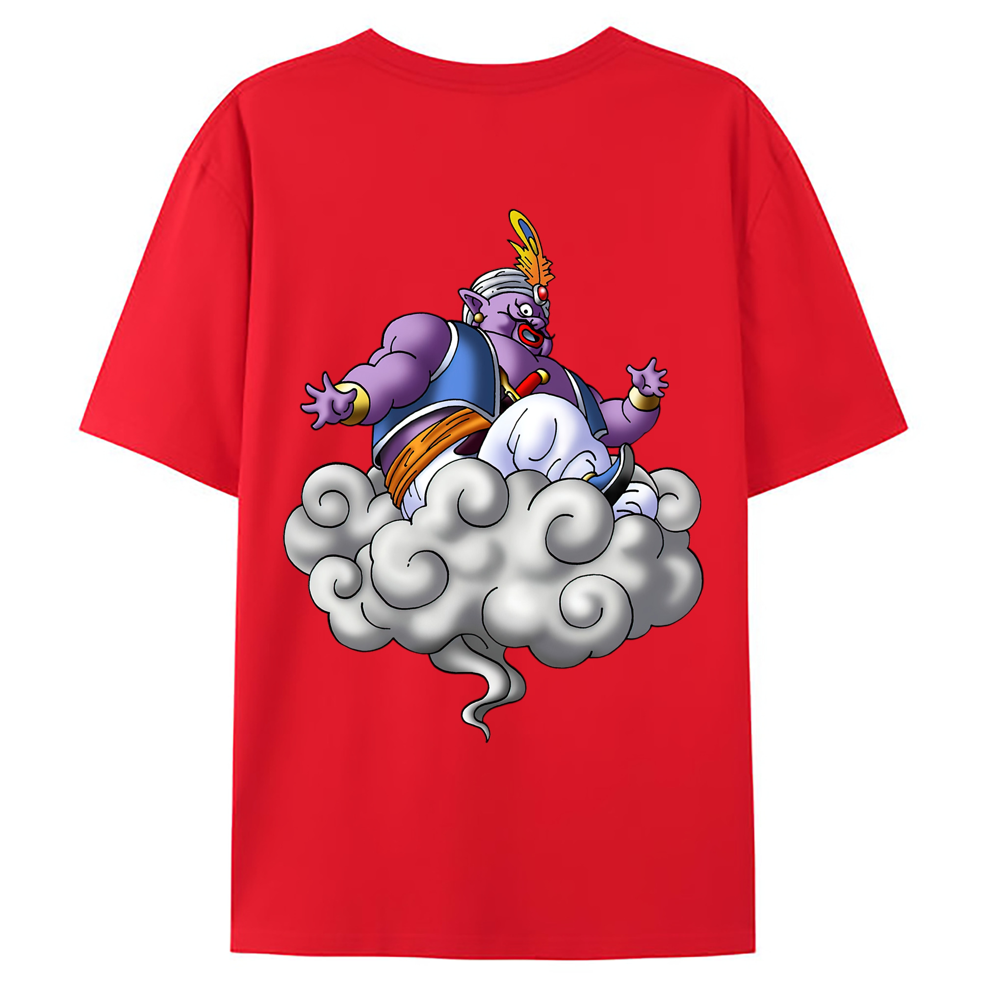 （画像用） ドラゴンクエスト Doragon Kuesuto Dragon Quest 綿100％ メンズ半袖Tシャツ（バックプリント） 通気性