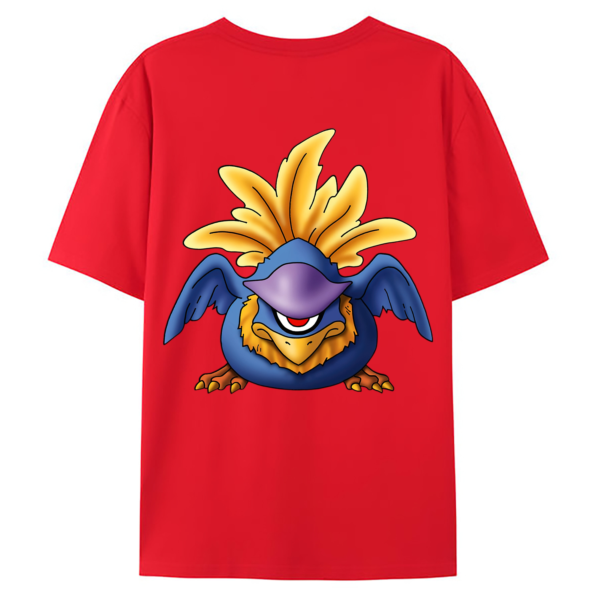 （画像用） ドラゴンクエスト Doragon Kuesuto Dragon Quest 綿100％ メンズ半袖Tシャツ（バックプリント） 通気性