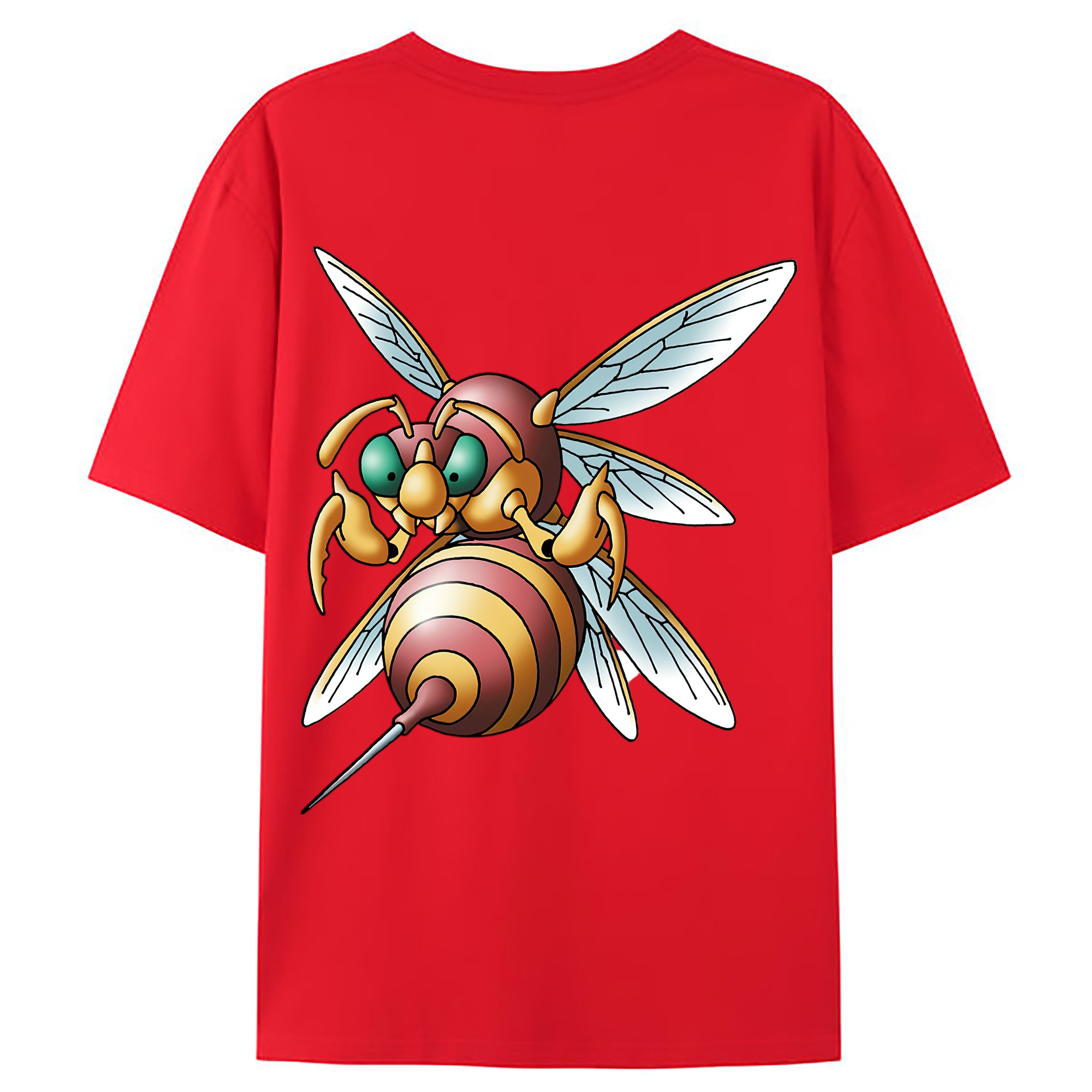 （画像用） ドラゴンクエスト Doragon Kuesuto Dragon Quest 綿100％ メンズ半袖Tシャツ（バックプリント） 通気性