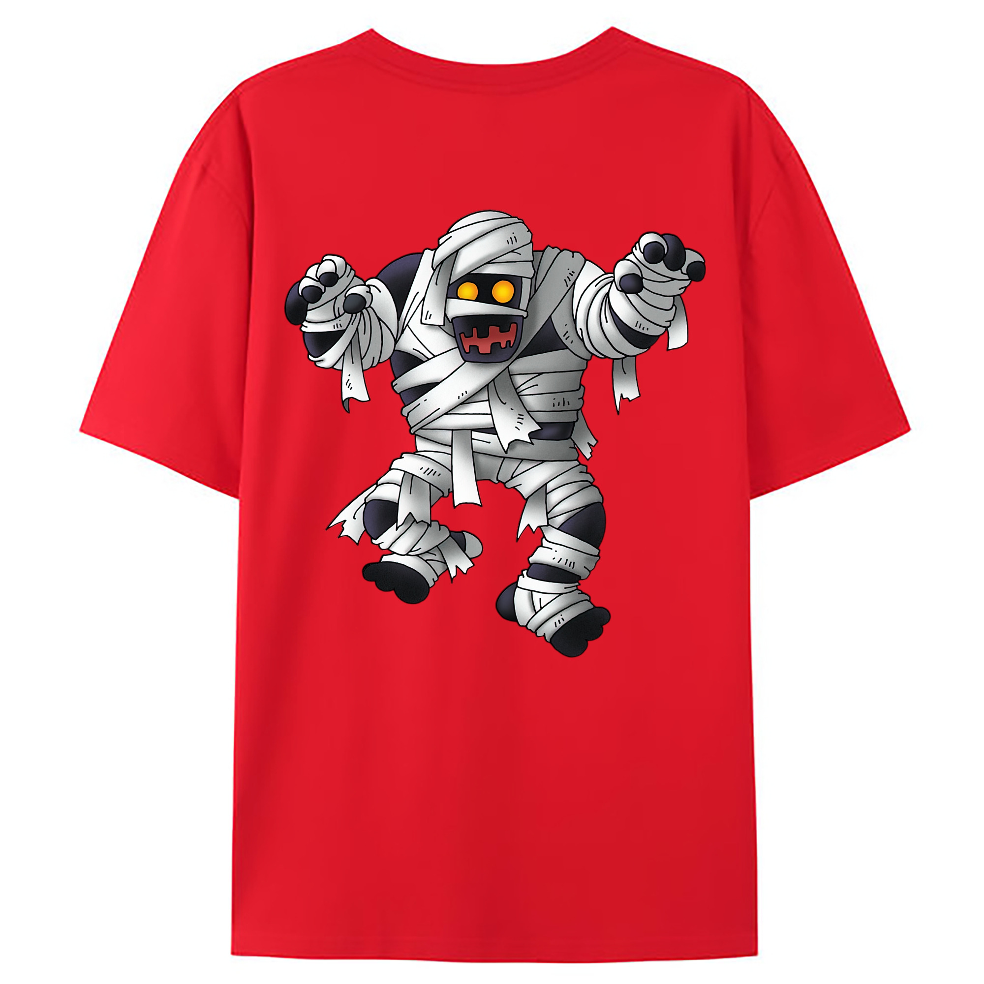 （画像用） ドラゴンクエスト Doragon Kuesuto Dragon Quest 綿100％ メンズ半袖Tシャツ（バックプリント） 通気性