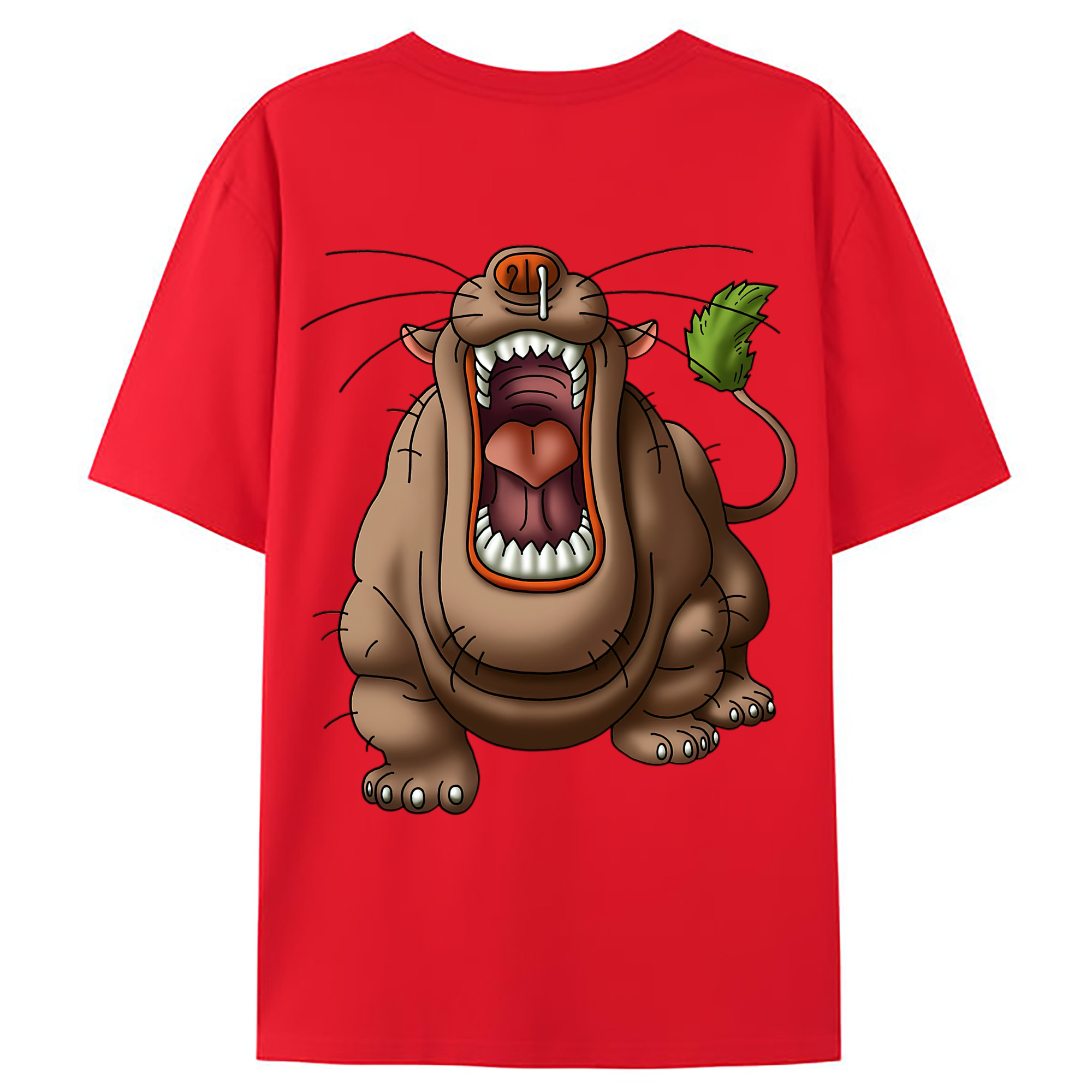 （画像用） ドラゴンクエスト Doragon Kuesuto Dragon Quest 綿100％ メンズ半袖Tシャツ（バックプリント） 通気性