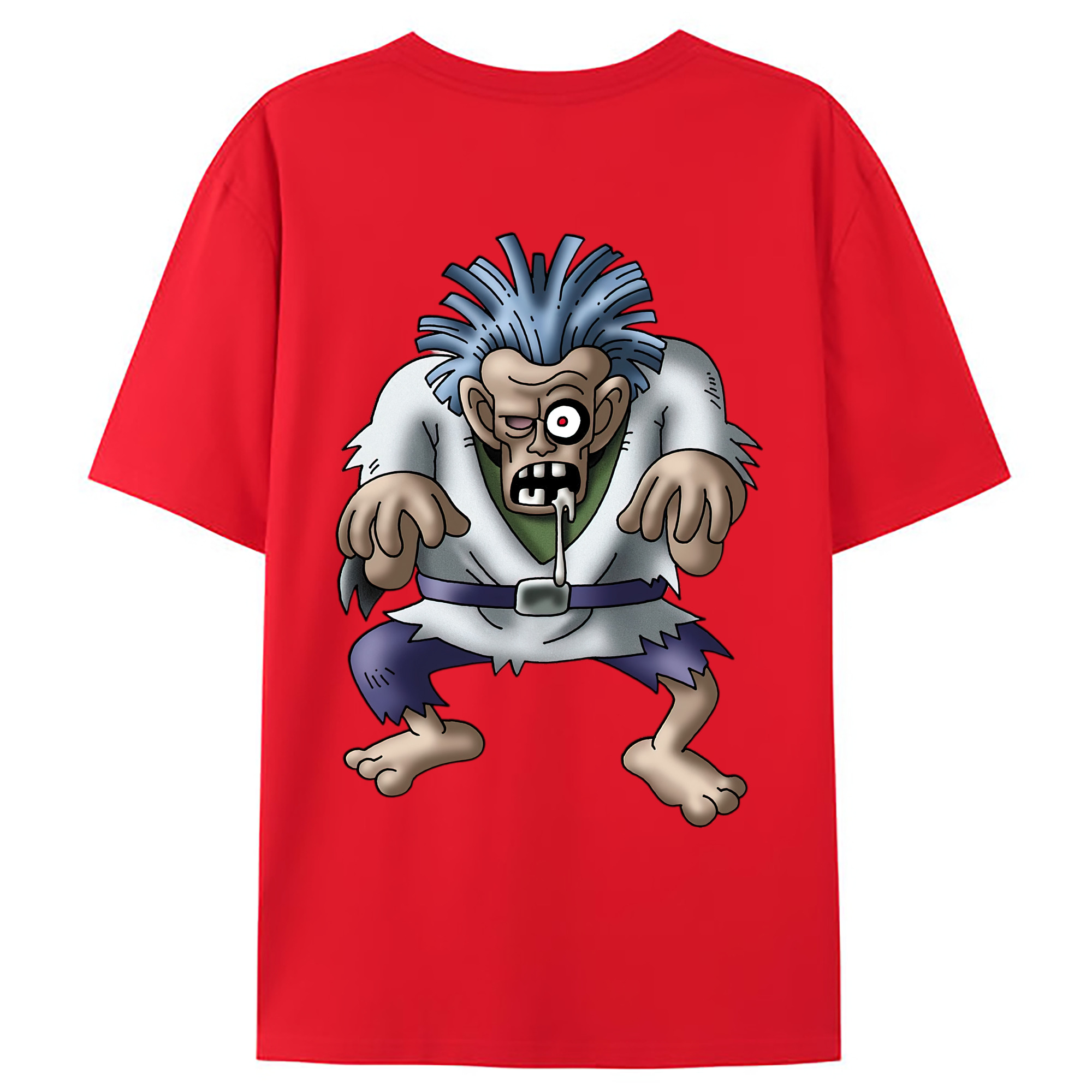 （画像用） ドラゴンクエスト Doragon Kuesuto Dragon Quest 綿100％ メンズ半袖Tシャツ（バックプリント） 通気性