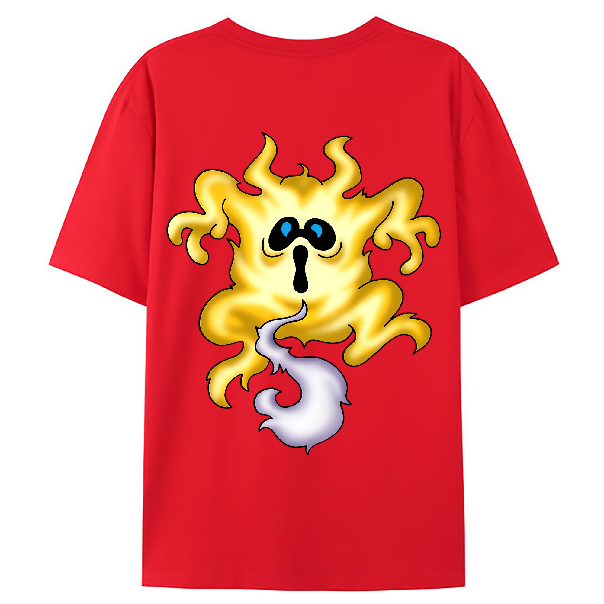 （画像用） ドラゴンクエスト Doragon Kuesuto Dragon Quest 綿100％ メンズ半袖Tシャツ（バックプリント） 通気性