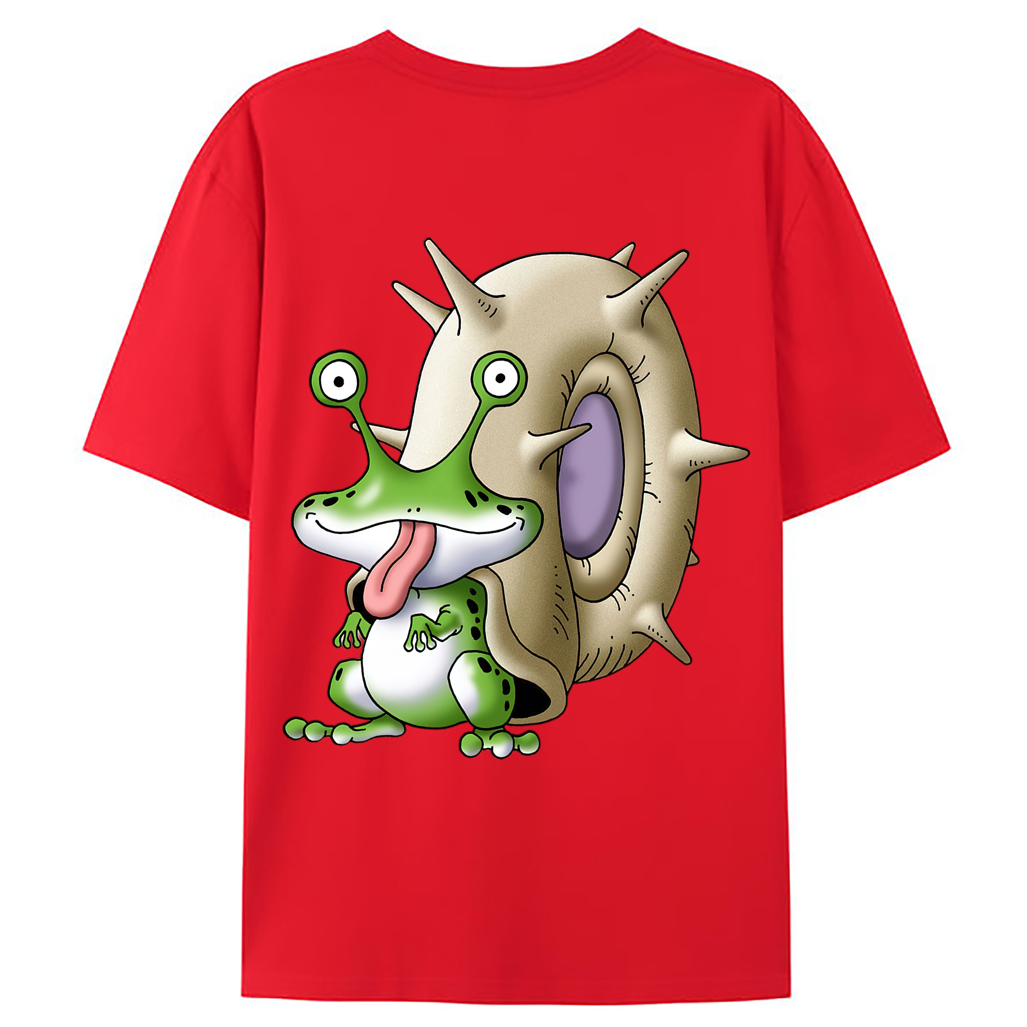 （画像用） ドラゴンクエスト Doragon Kuesuto Dragon Quest 綿100％ メンズ半袖Tシャツ（バックプリント） 通気性