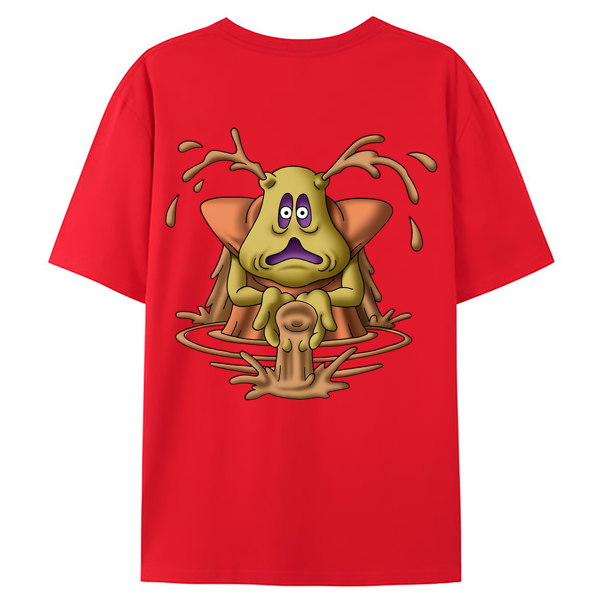 （画像用） ドラゴンクエスト Doragon Kuesuto Dragon Quest 綿100％ メンズ半袖Tシャツ（バックプリント） 通気性