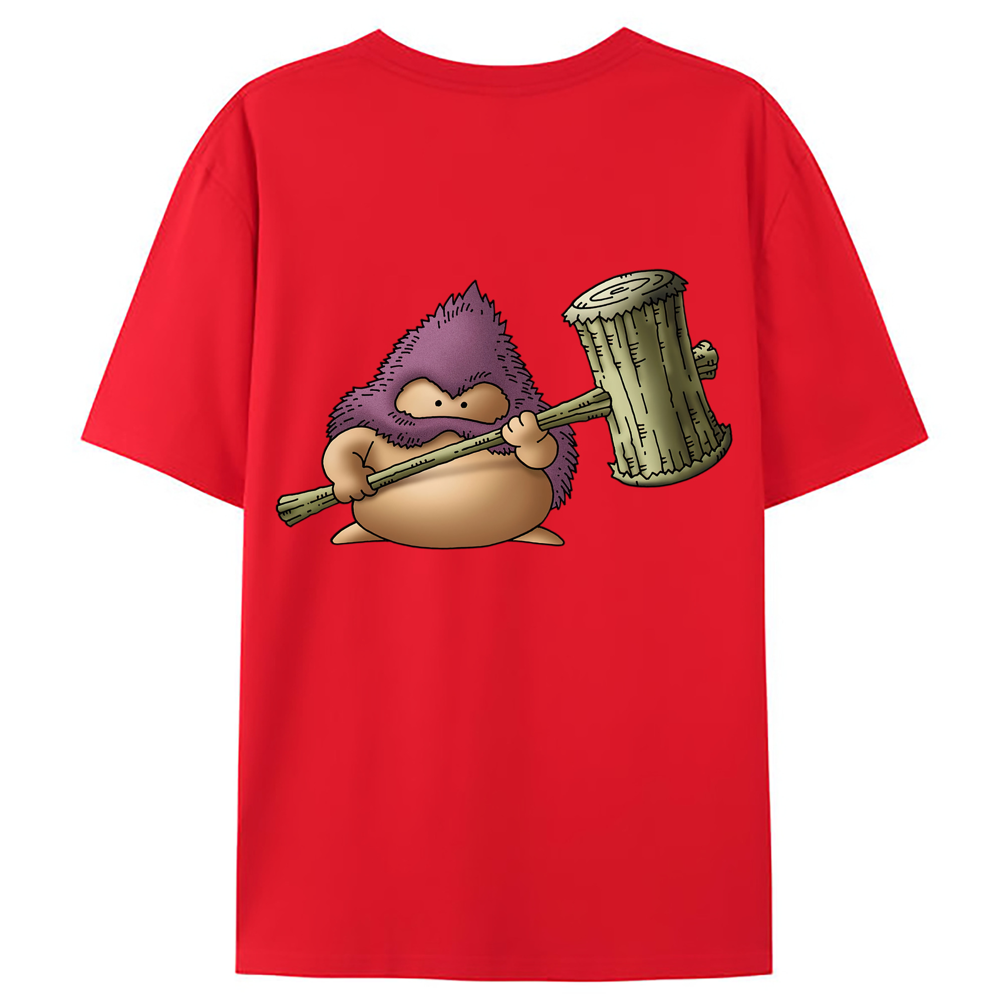 （画像用） ドラゴンクエスト Doragon Kuesuto Dragon Quest 綿100％ メンズ半袖Tシャツ（バックプリント） 通気性