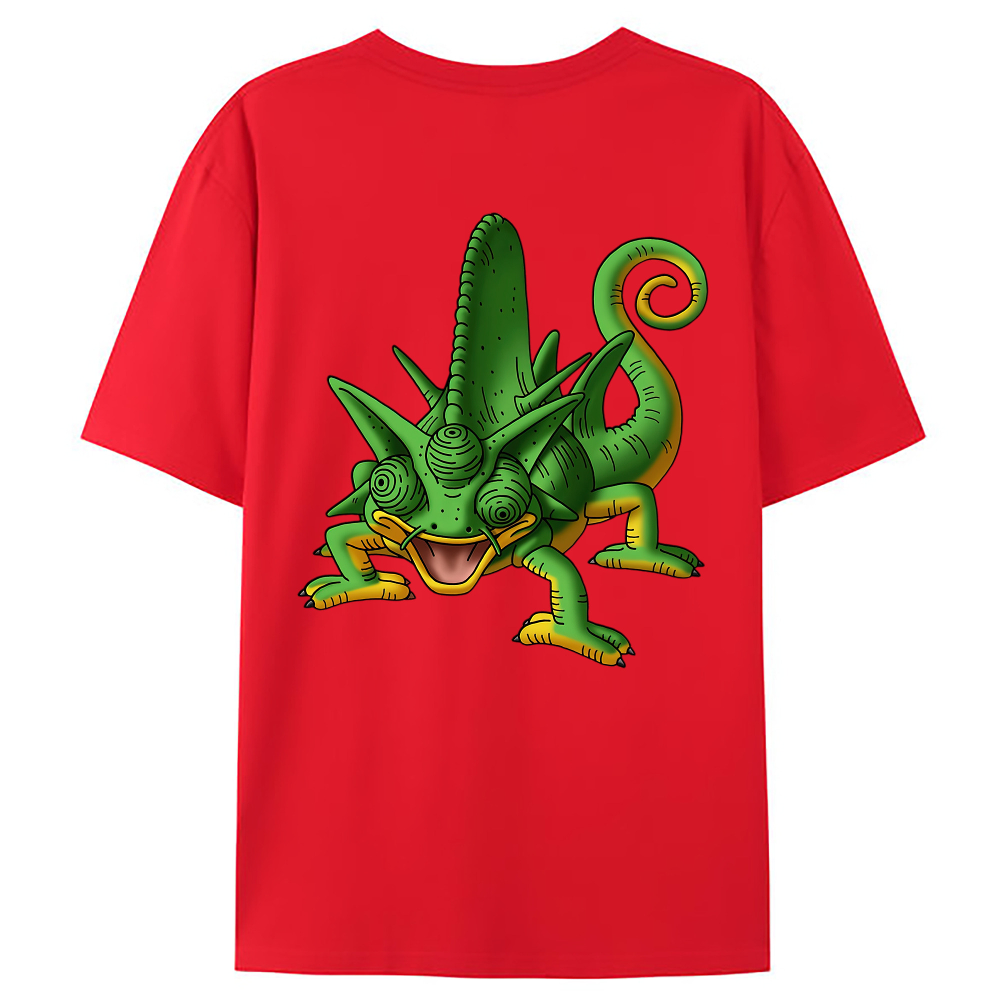 （画像用） ドラゴンクエスト Doragon Kuesuto Dragon Quest 綿100％ メンズ半袖Tシャツ（バックプリント） 通気性