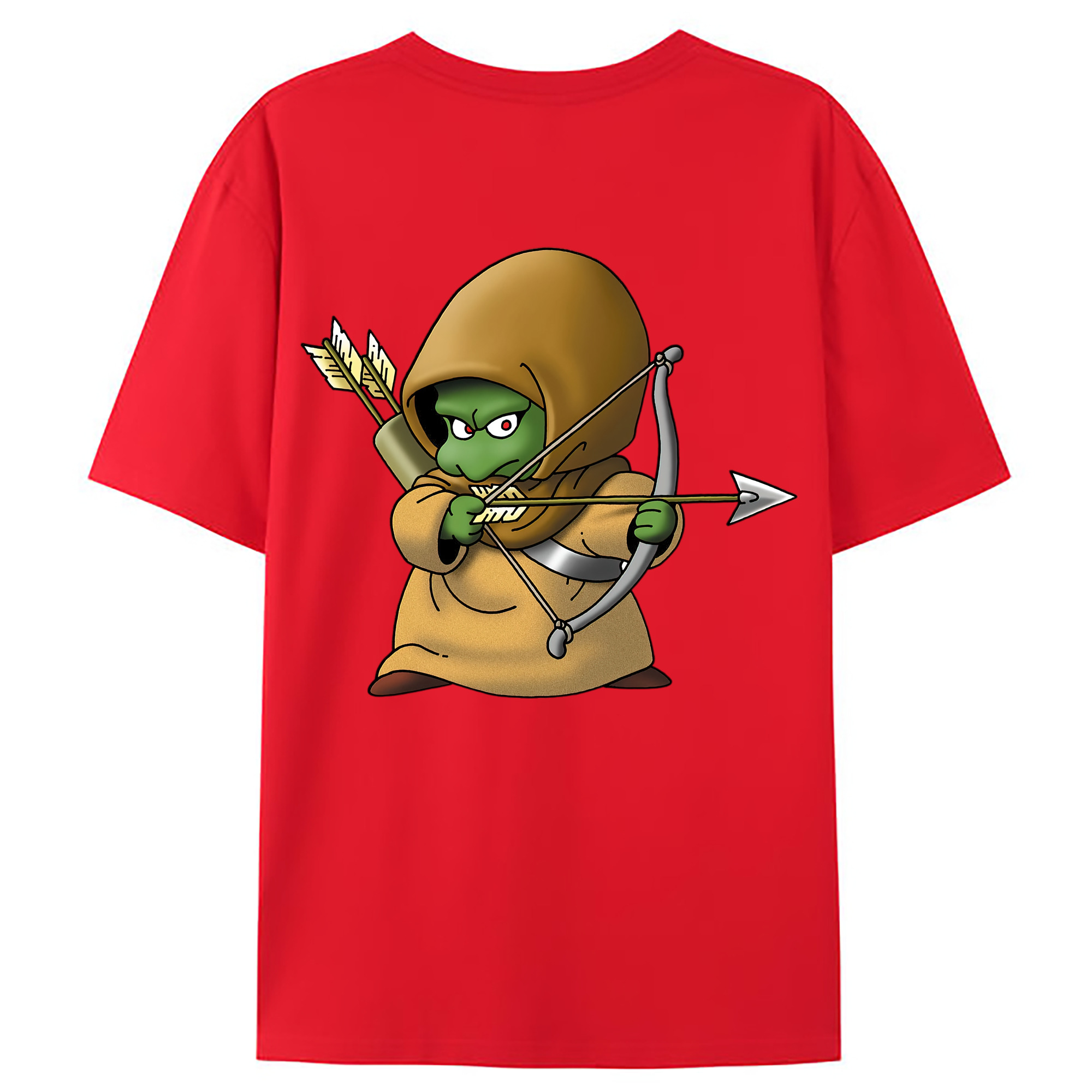 （画像用） ドラゴンクエスト Doragon Kuesuto Dragon Quest 綿100％ メンズ半袖Tシャツ（バックプリント） 通気性