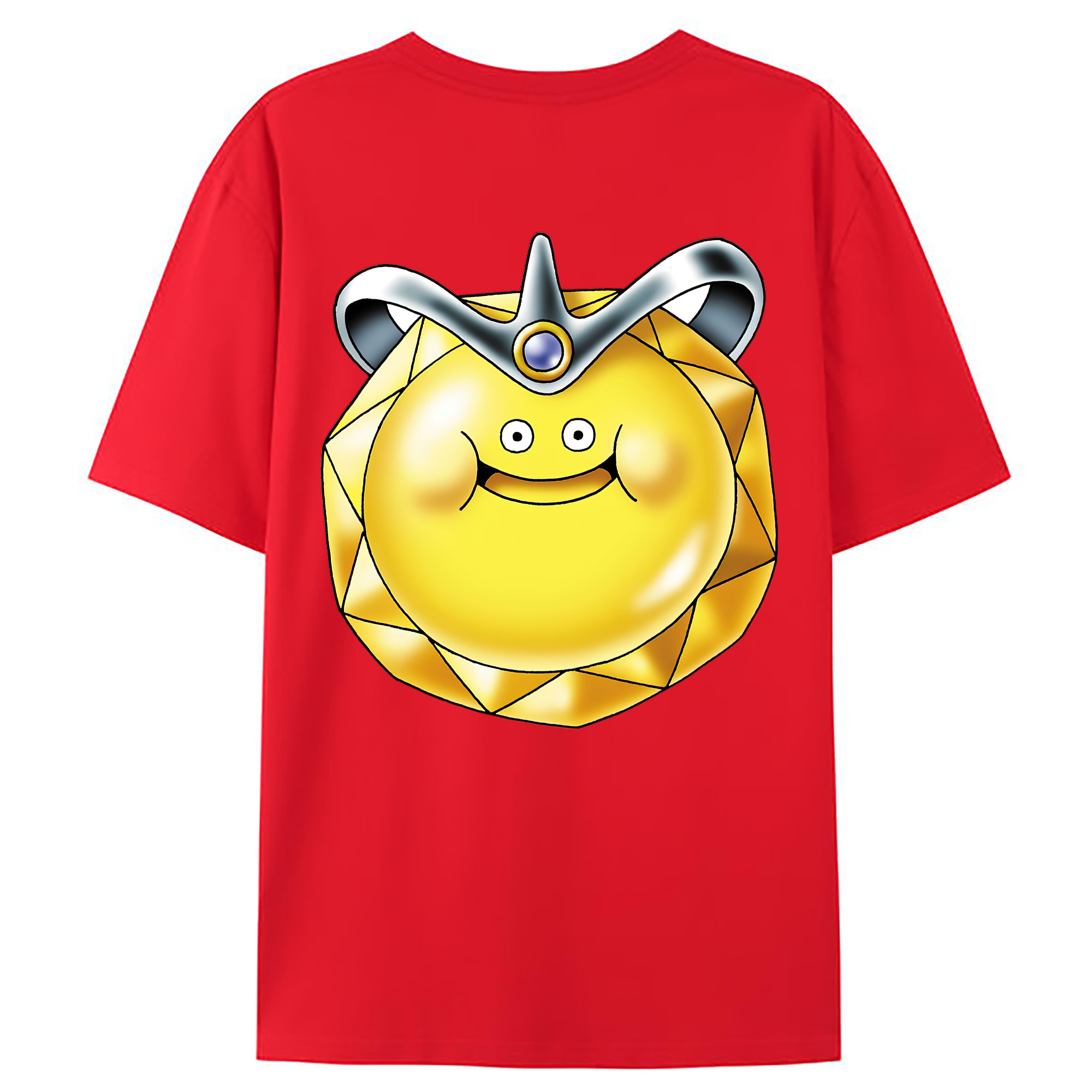 （画像用） ドラゴンクエスト Doragon Kuesuto Dragon Quest 綿100％ メンズ半袖Tシャツ（バックプリント） 通気性
