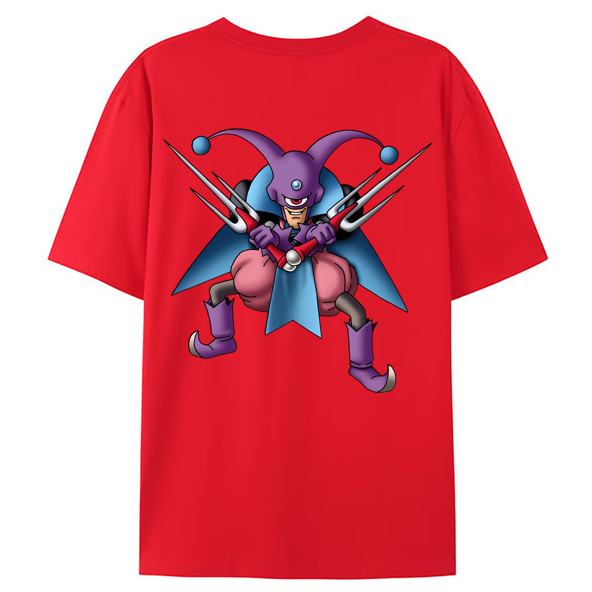 （画像用） ドラゴンクエスト Doragon Kuesuto Dragon Quest 綿100％ メンズ半袖Tシャツ（バックプリント） 通気性