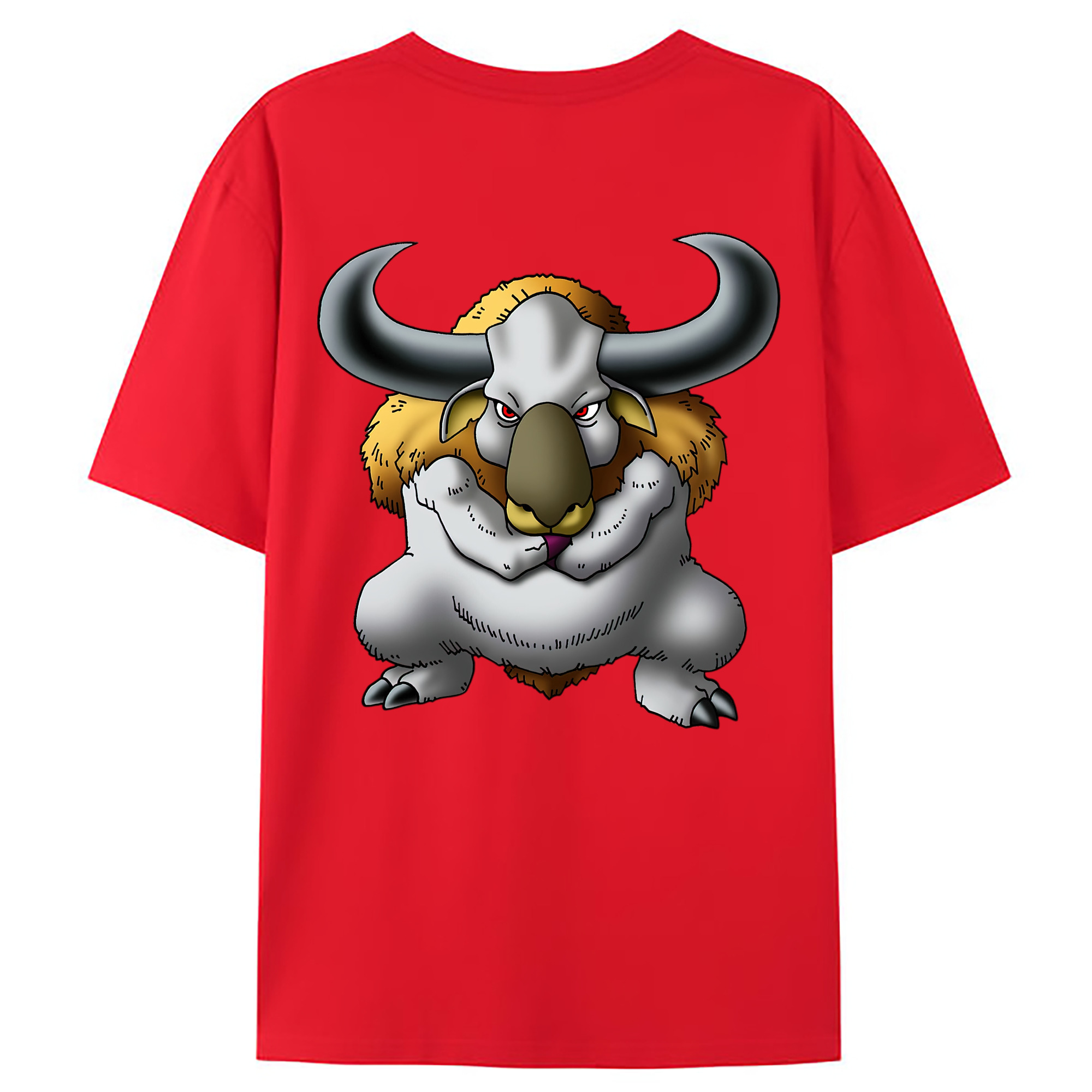 （画像用） ドラゴンクエスト Doragon Kuesuto Dragon Quest 綿100％ メンズ半袖Tシャツ（バックプリント） 通気性