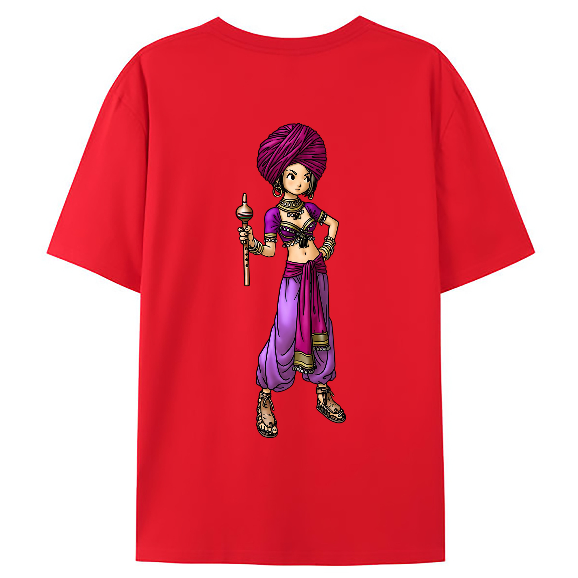 （画像用） ドラゴンクエスト Doragon Kuesuto Dragon Quest 綿100％ メンズ半袖Tシャツ（バックプリント） 通気性