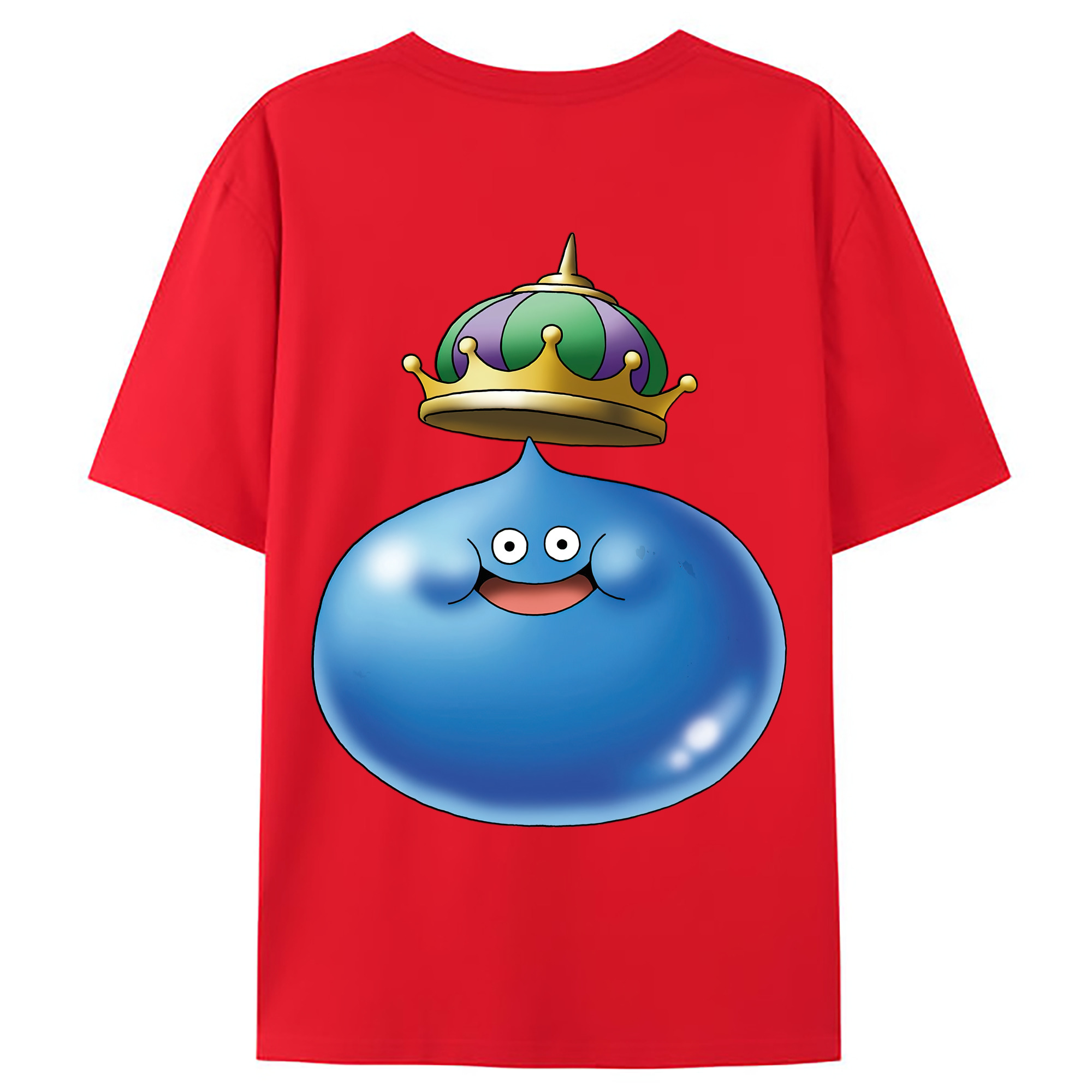 （画像用） ドラゴンクエスト Doragon Kuesuto Dragon Quest 綿100％ メンズ半袖Tシャツ（バックプリント） 通気性