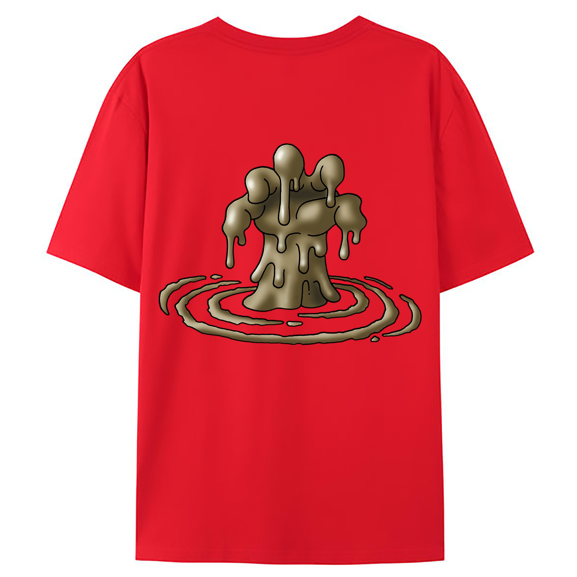 （画像用） ドラゴンクエスト Doragon Kuesuto Dragon Quest 綿100％ メンズ半袖Tシャツ（バックプリント） 通気性