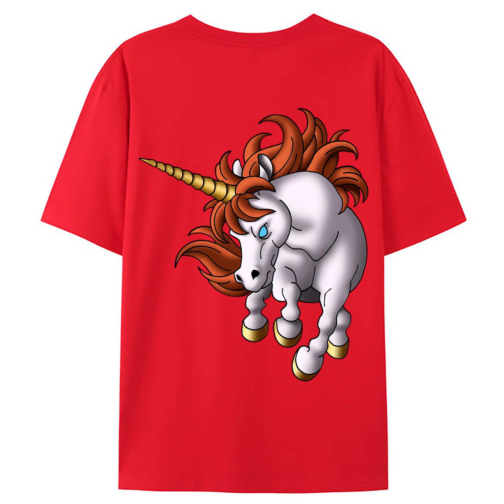（画像用） ドラゴンクエスト Doragon Kuesuto Dragon Quest 綿100％ メンズ半袖Tシャツ（バックプリント） 通気性