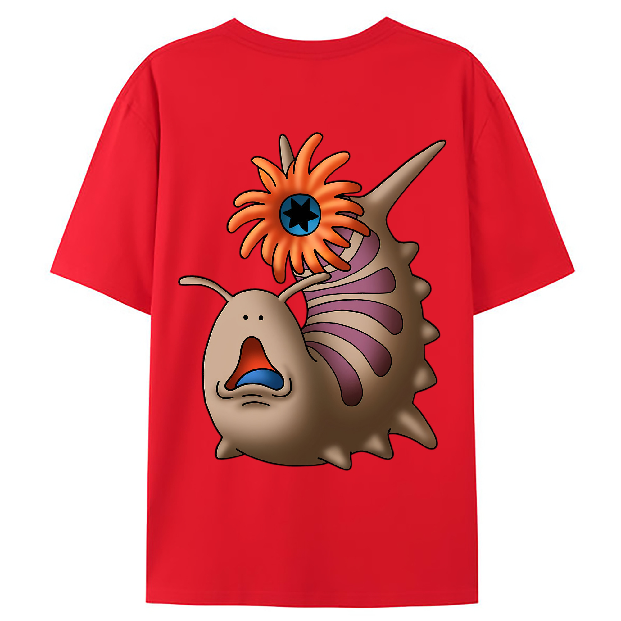 （画像用） ドラゴンクエスト Doragon Kuesuto Dragon Quest 綿100％ メンズ半袖Tシャツ（バックプリント） 通気性