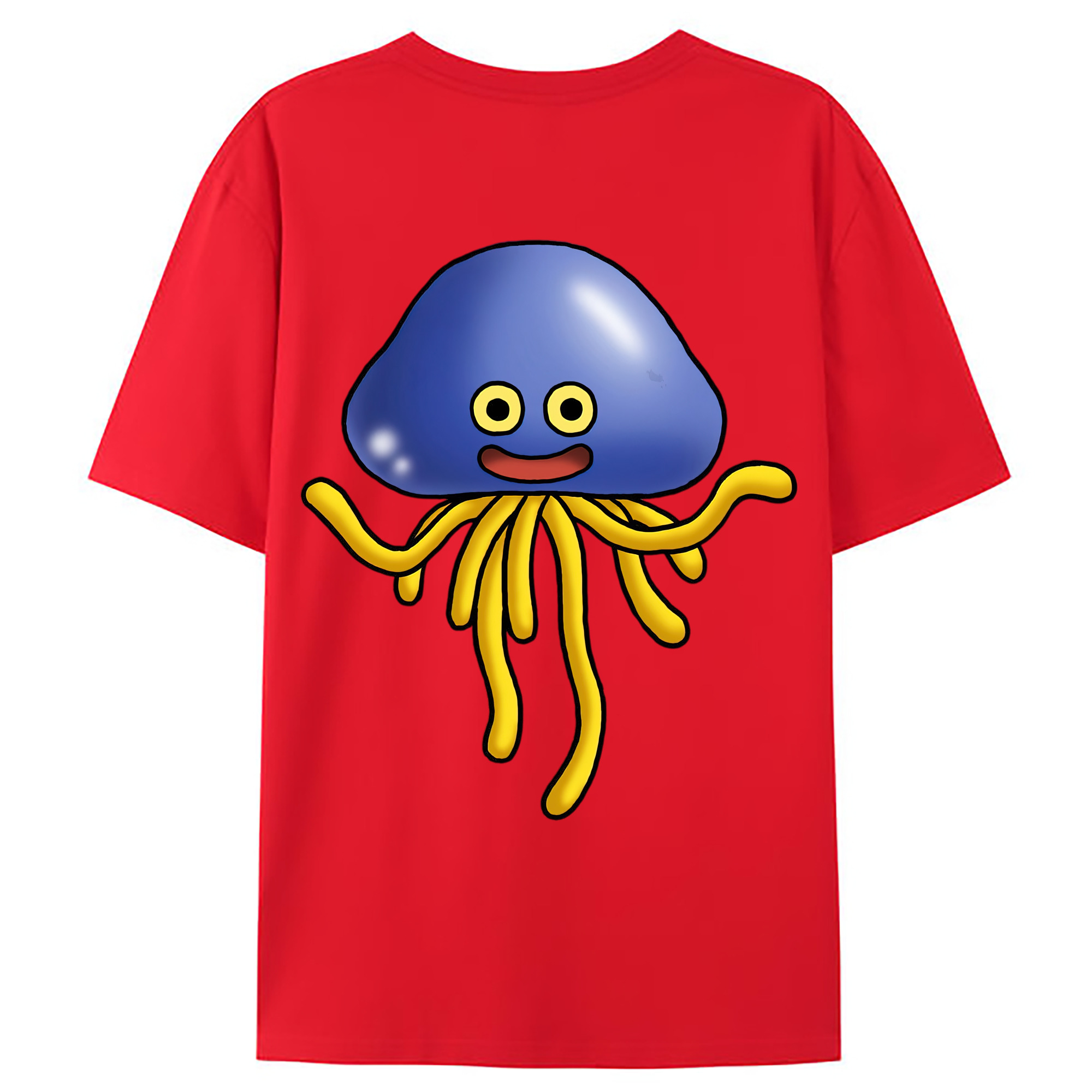 （画像用） ドラゴンクエスト Doragon Kuesuto Dragon Quest 綿100％ メンズ半袖Tシャツ（バックプリント） 通気性