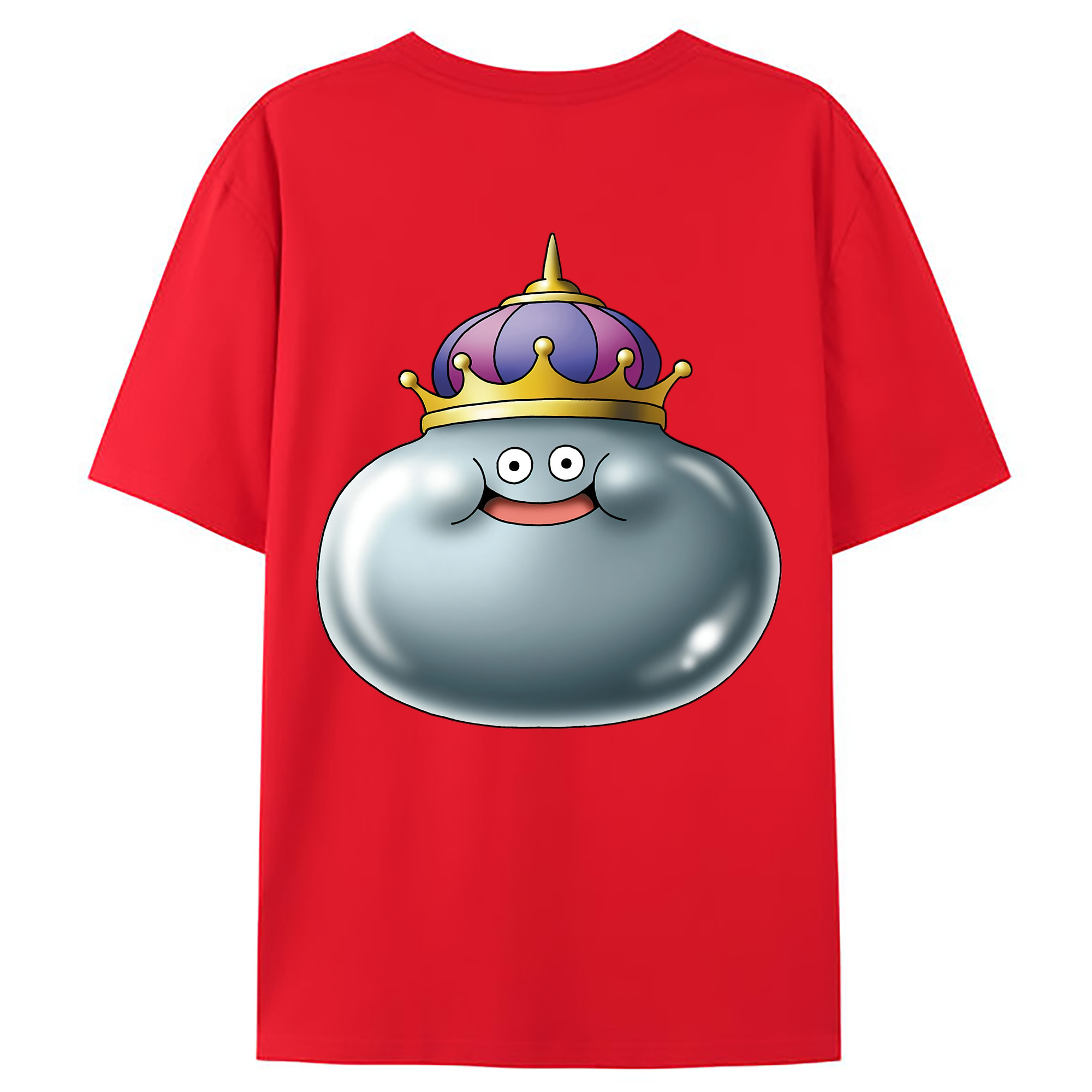 （画像用） ドラゴンクエスト Doragon Kuesuto Dragon Quest 綿100％ メンズ半袖Tシャツ（バックプリント） 通気性