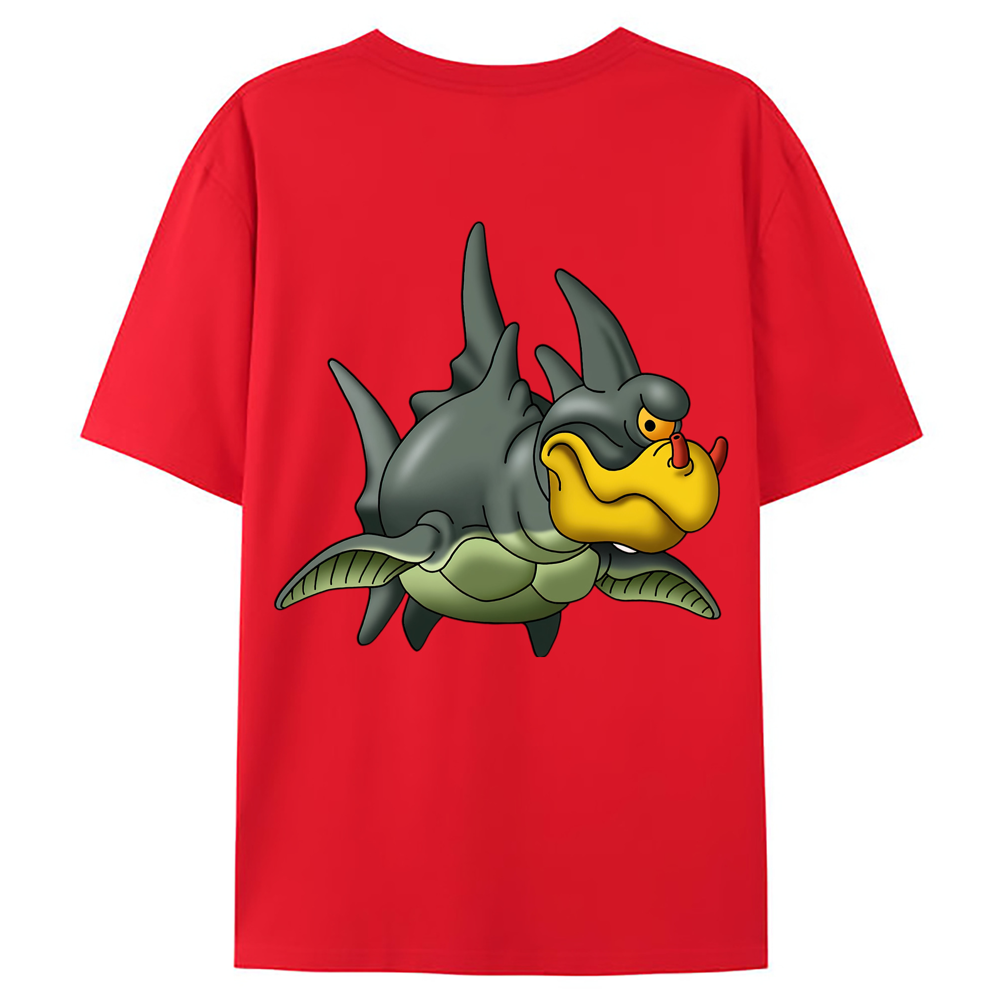 （画像用） ドラゴンクエスト Doragon Kuesuto Dragon Quest 綿100％ メンズ半袖Tシャツ（バックプリント） 通気性