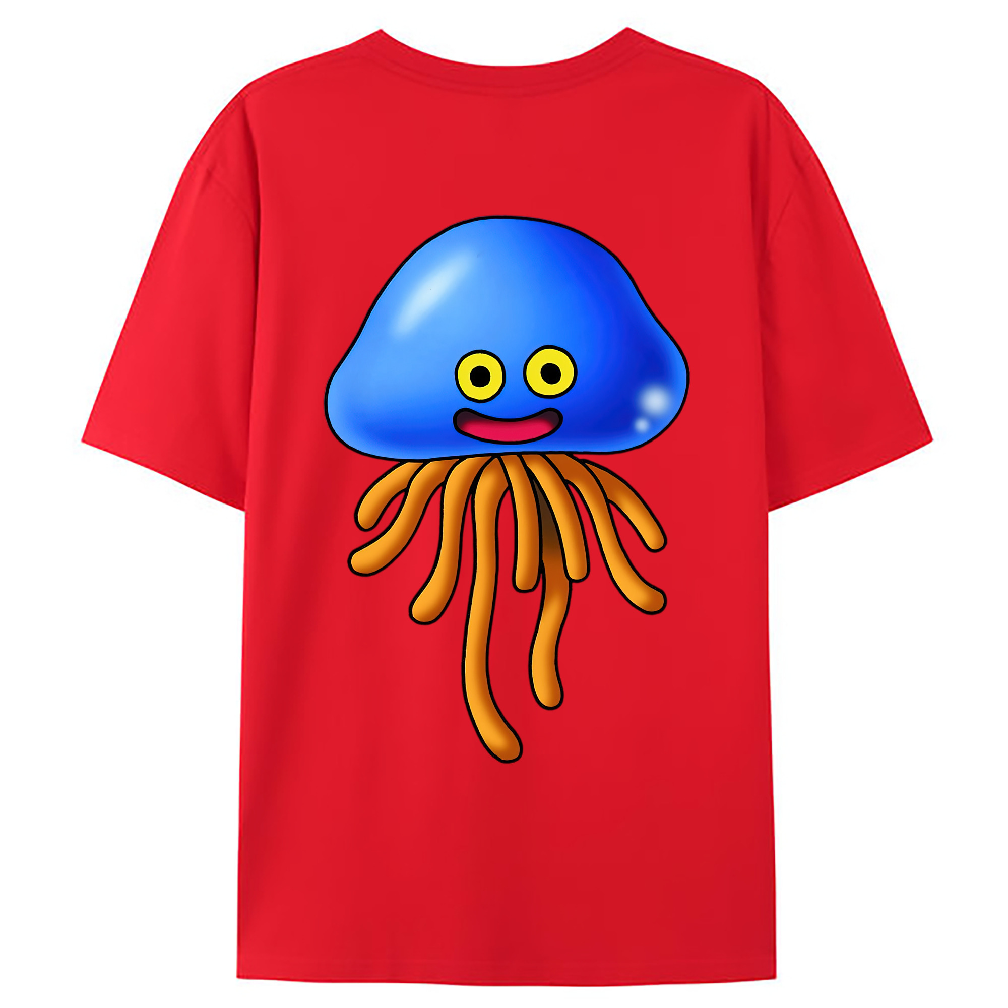 （画像用） ドラゴンクエスト Doragon Kuesuto Dragon Quest 綿100％ メンズ半袖Tシャツ（バックプリント） 通気性