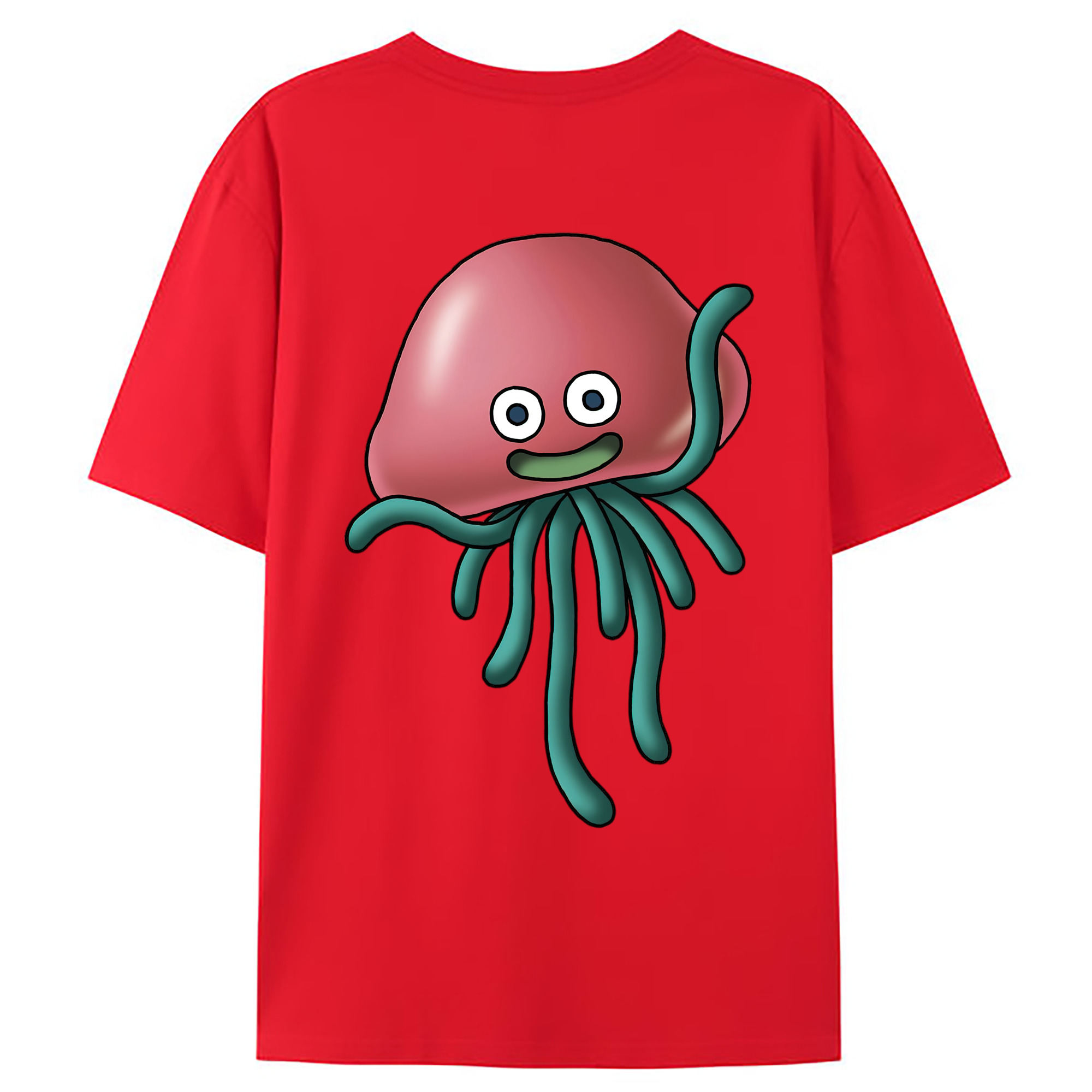 （画像用） ドラゴンクエスト Doragon Kuesuto Dragon Quest 綿100％ メンズ半袖Tシャツ（バックプリント） 通気性