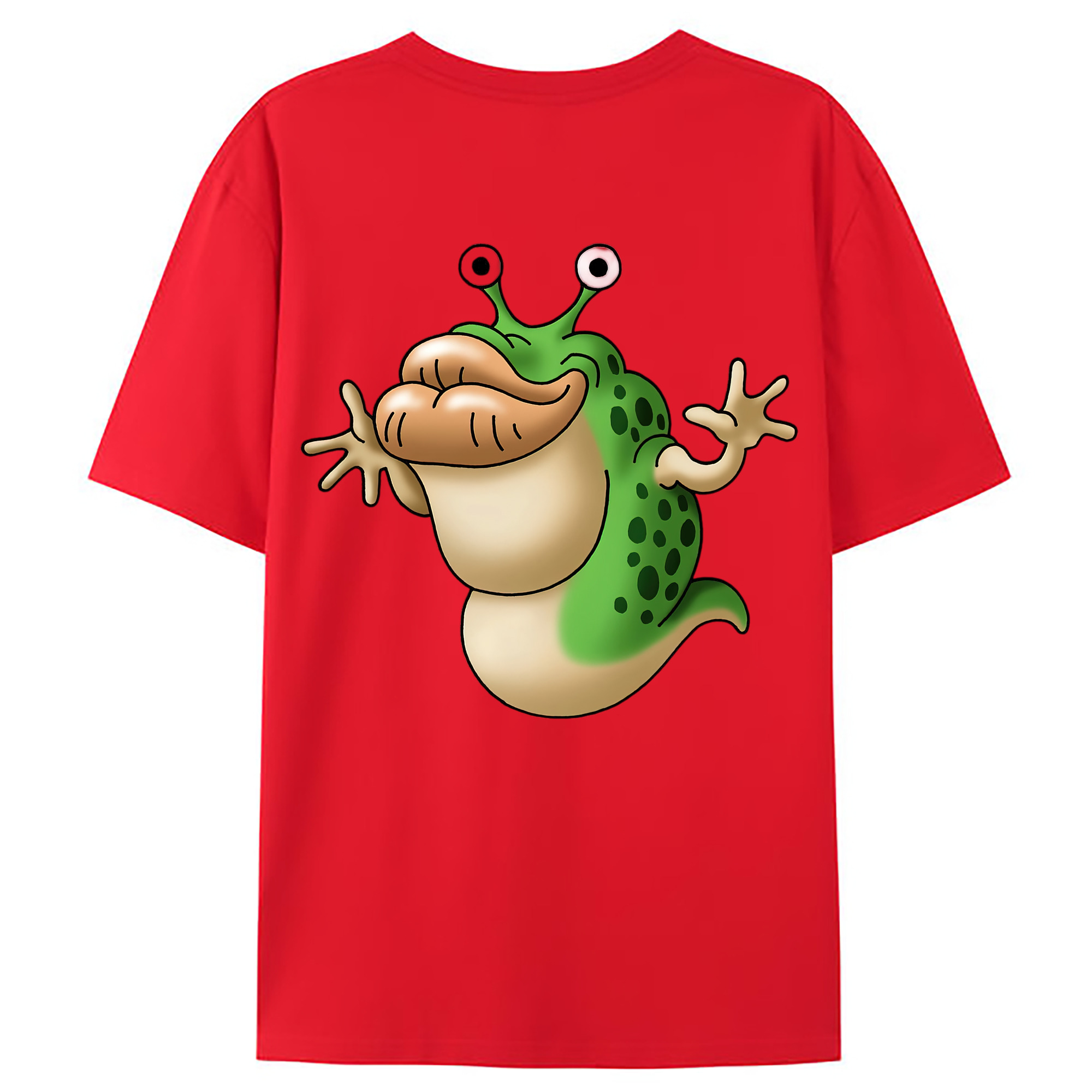 （画像用） ドラゴンクエスト Doragon Kuesuto Dragon Quest 綿100％ メンズ半袖Tシャツ（バックプリント） 通気性