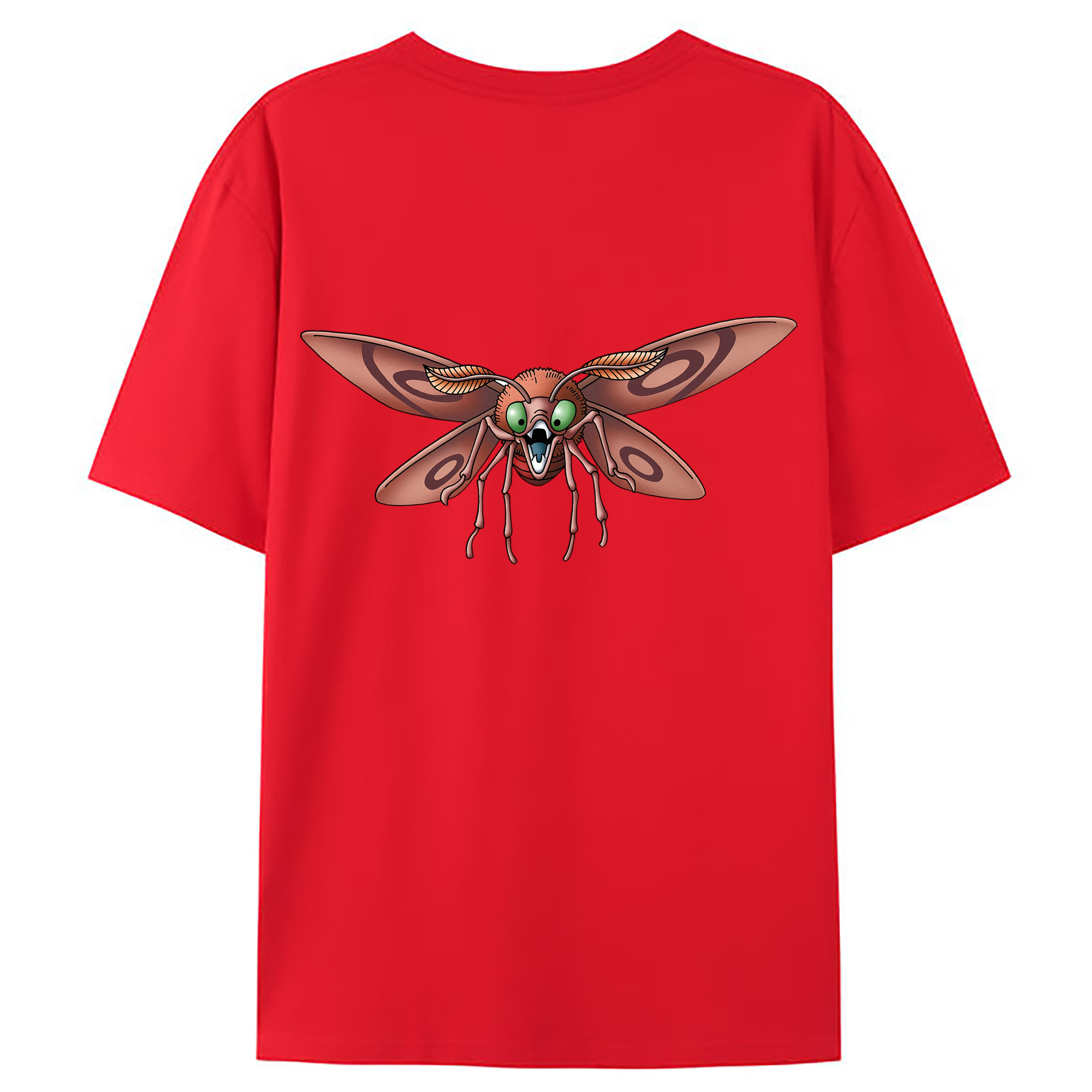 （画像用） ドラゴンクエスト Doragon Kuesuto Dragon Quest 綿100％ メンズ半袖Tシャツ（バックプリント） 通気性