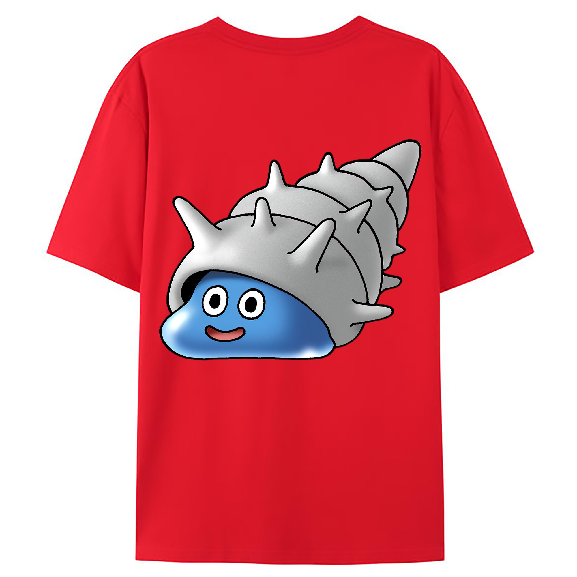 （画像用） ドラゴンクエスト Doragon Kuesuto Dragon Quest 綿100％ メンズ半袖Tシャツ（バックプリント） 通気性