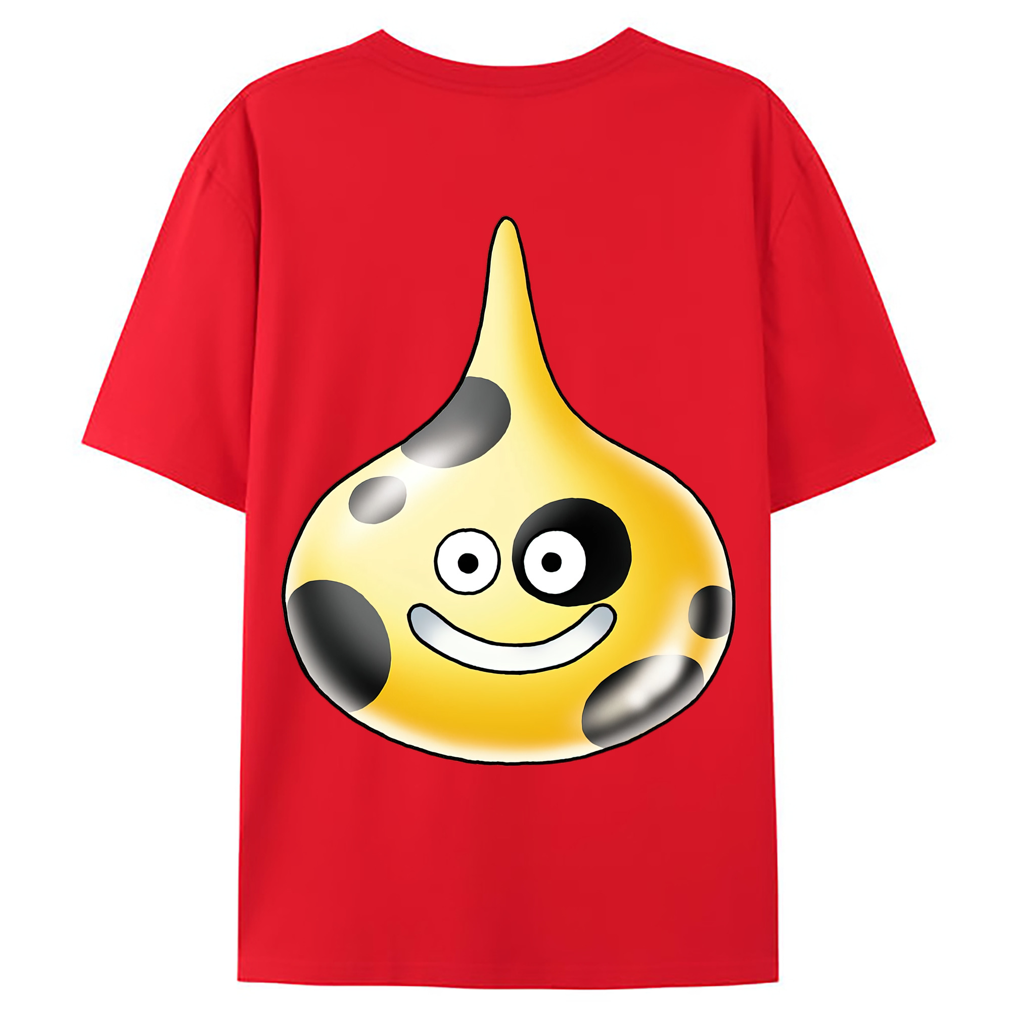 （画像用） ドラゴンクエスト Doragon Kuesuto Dragon Quest 綿100％ メンズ半袖Tシャツ（バックプリント） 通気性