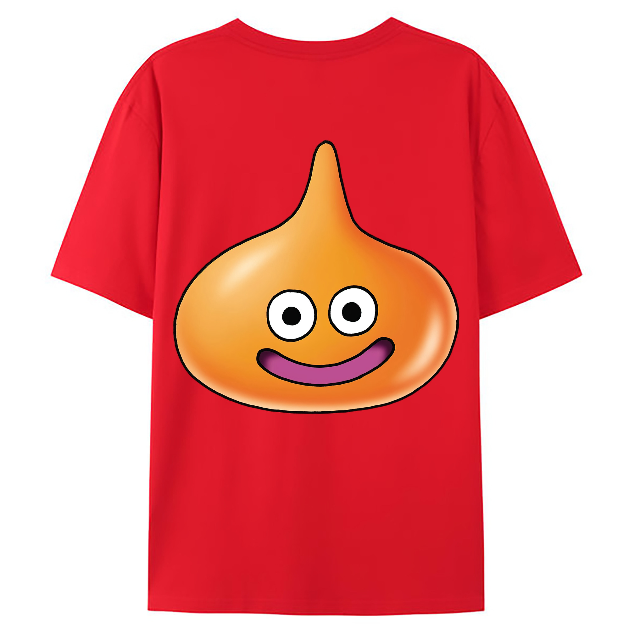 （画像用） ドラゴンクエスト Doragon Kuesuto Dragon Quest 綿100％ メンズ半袖Tシャツ（バックプリント） 通気性