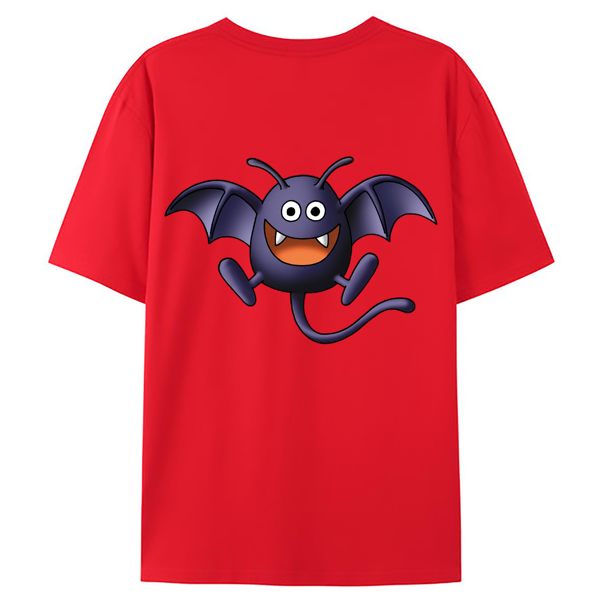 （画像用） ドラゴンクエスト Doragon Kuesuto Dragon Quest 綿100％ メンズ半袖Tシャツ（バックプリント） 通気性