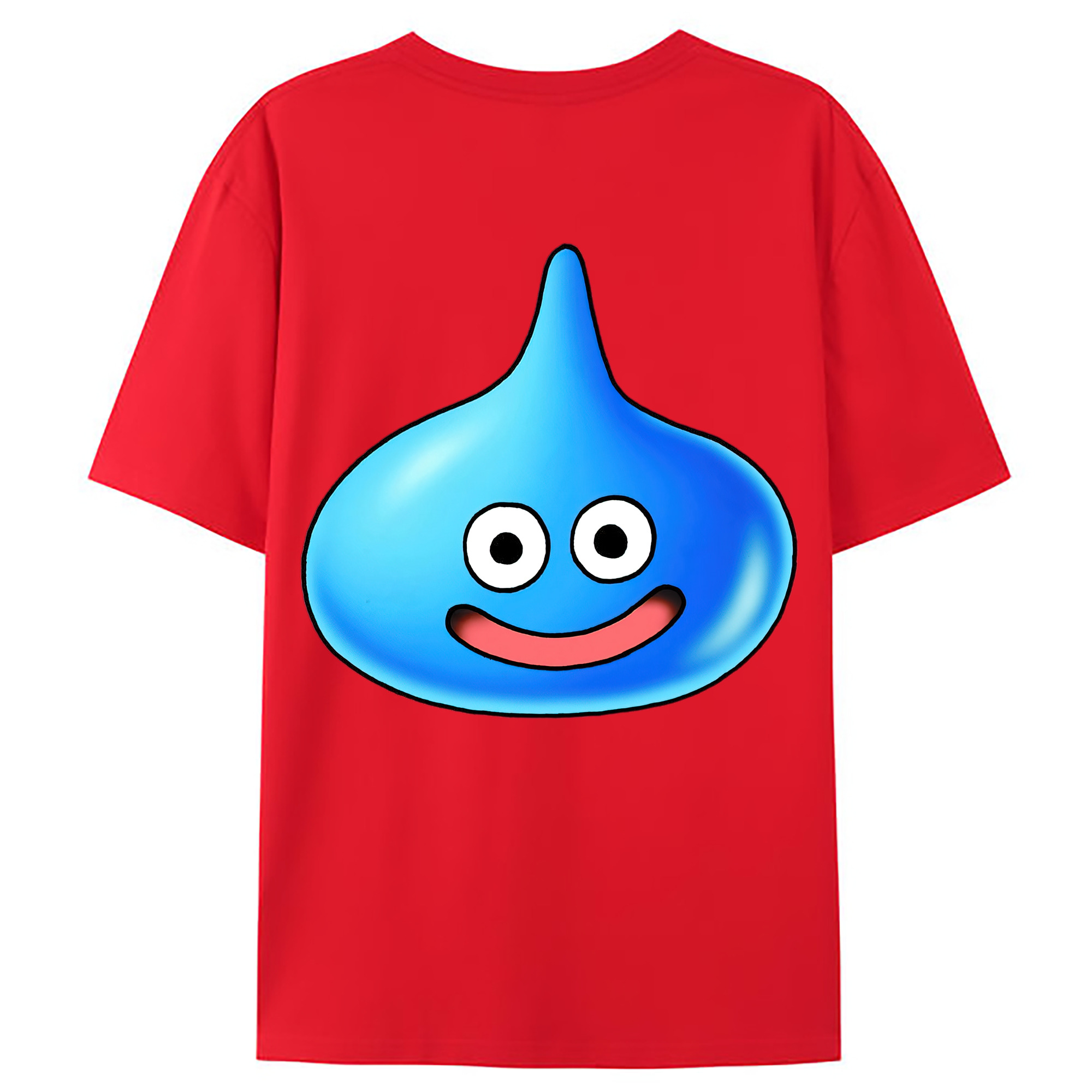 （画像用） ドラゴンクエスト Doragon Kuesuto Dragon Quest 綿100％ メンズ半袖Tシャツ（バックプリント） 通気性