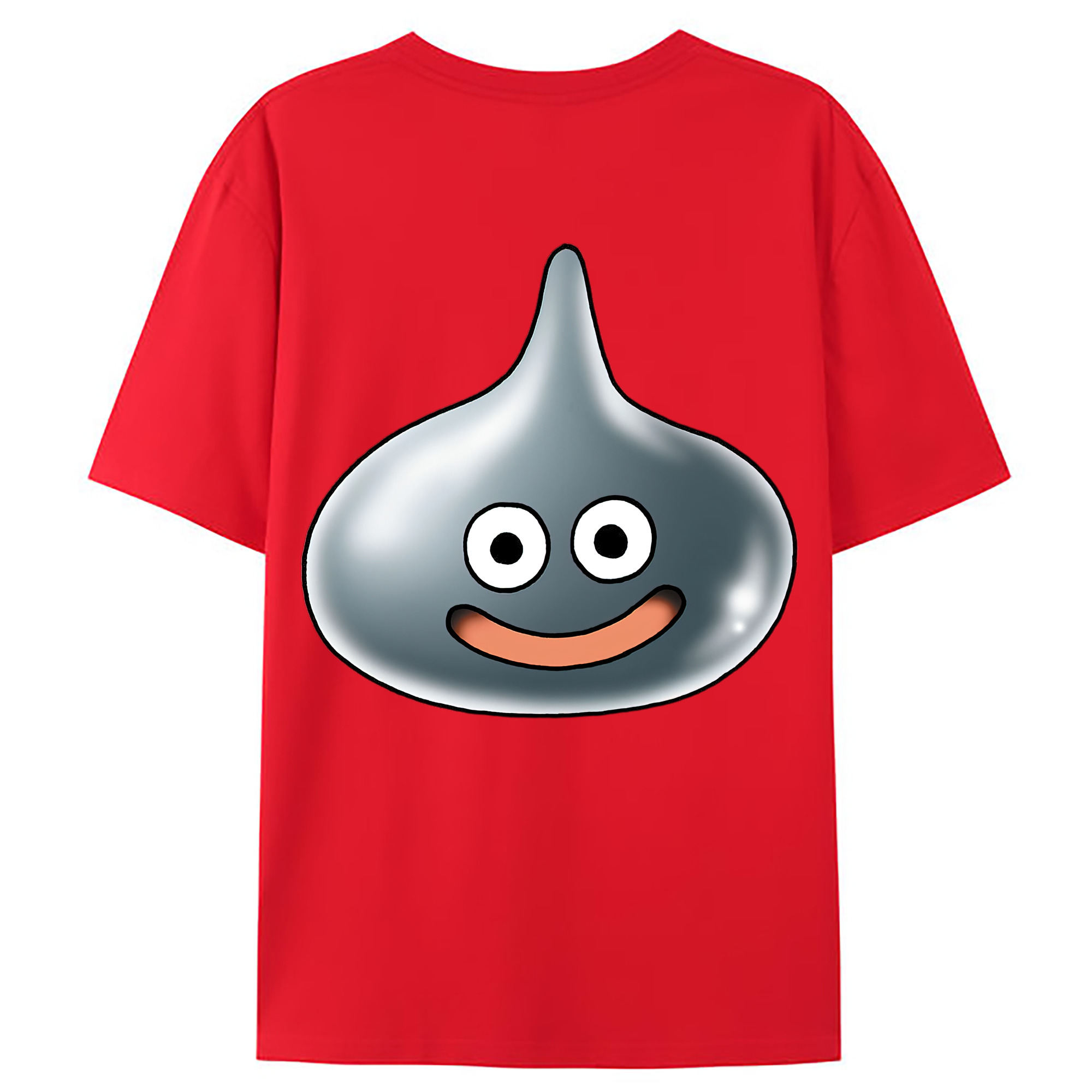 （画像用） ドラゴンクエスト Doragon Kuesuto Dragon Quest 綿100％ メンズ半袖Tシャツ（バックプリント） 通気性