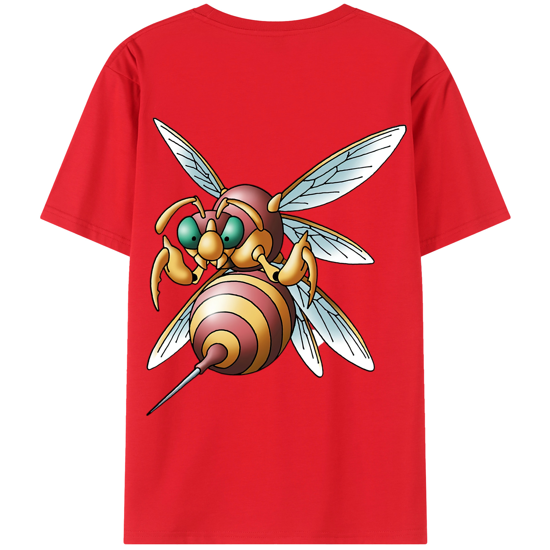 （画像用） ドラゴンクエスト Doragon Kuesuto Dragon Quest 綿100％ メンズ半袖Tシャツ（バックプリント） 通気性