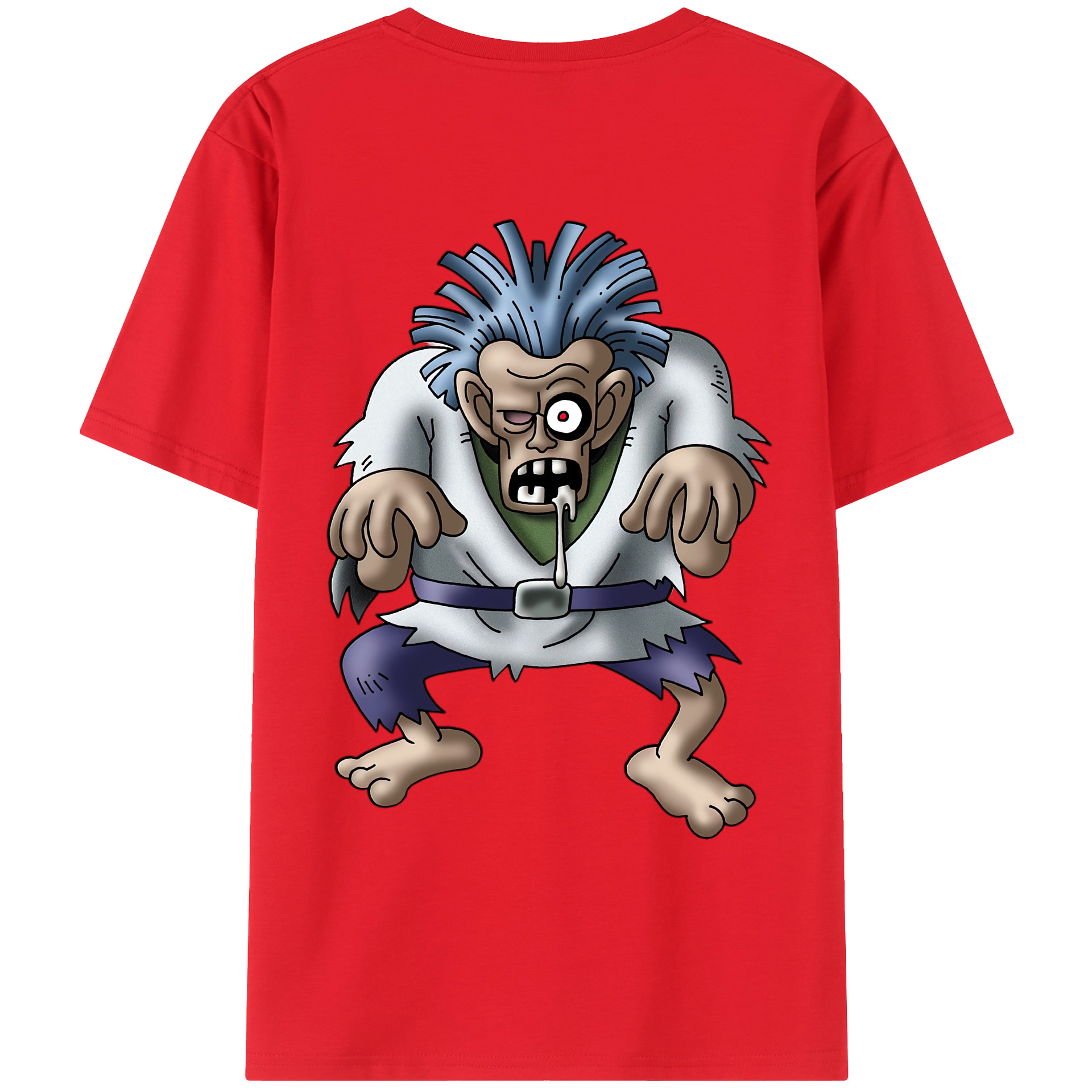 （画像用） ドラゴンクエスト Doragon Kuesuto Dragon Quest 綿100％ メンズ半袖Tシャツ（バックプリント） 通気性