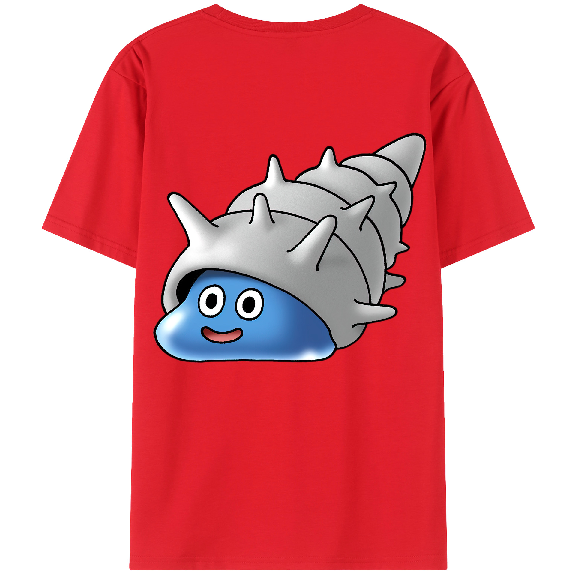 （画像用） ドラゴンクエスト Doragon Kuesuto Dragon Quest 綿100％ メンズ半袖Tシャツ（バックプリント） 通気性
