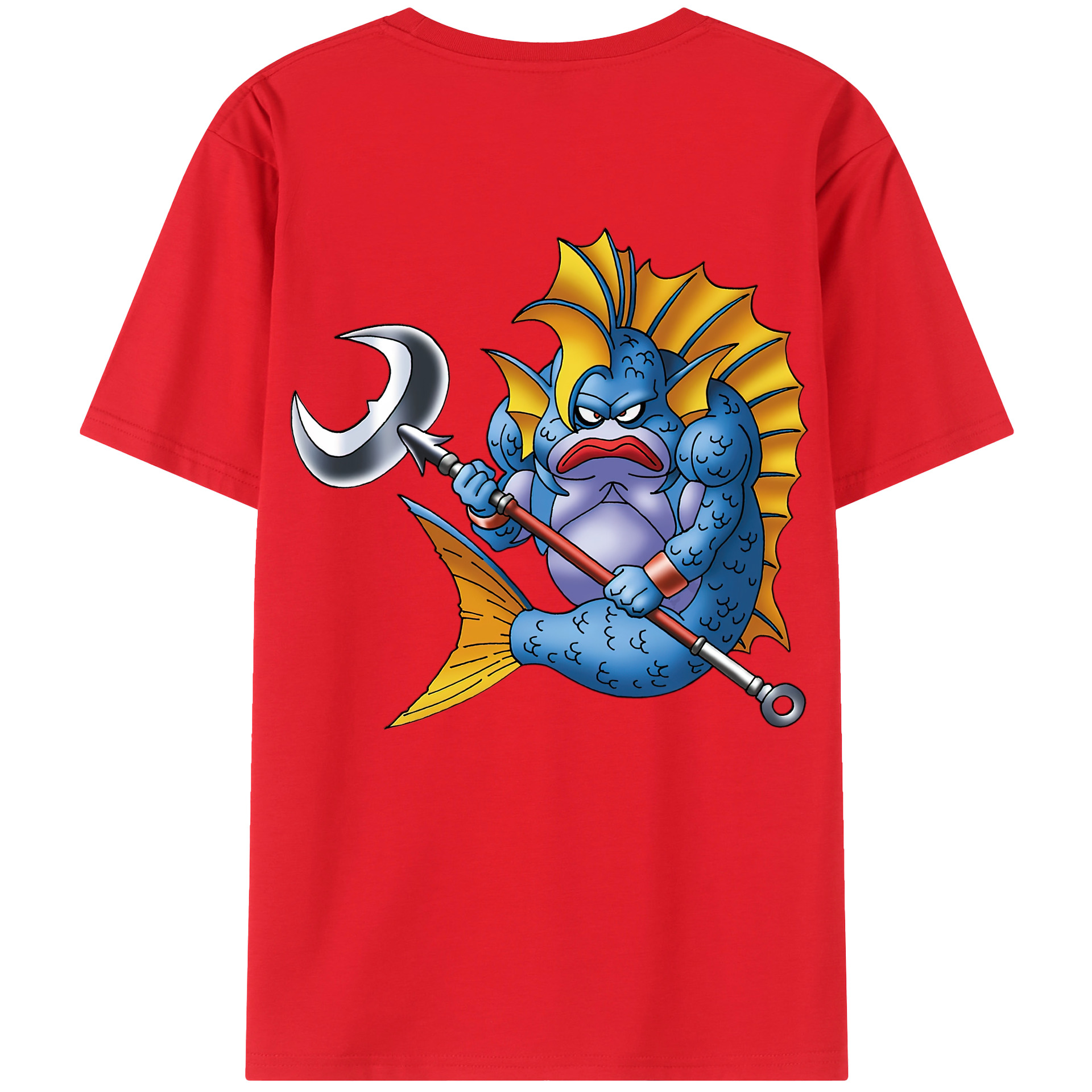 （画像用） ドラゴンクエスト Doragon Kuesuto Dragon Quest 綿100％ メンズ半袖Tシャツ（バックプリント） 通気性