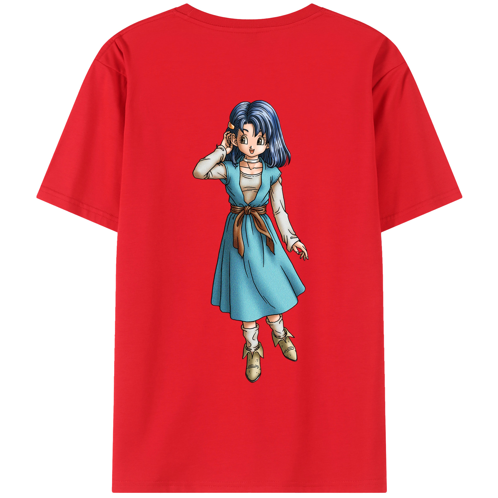 （画像用） ドラゴンクエスト Doragon Kuesuto Dragon Quest 綿100％ メンズ半袖Tシャツ（バックプリント） 通気性