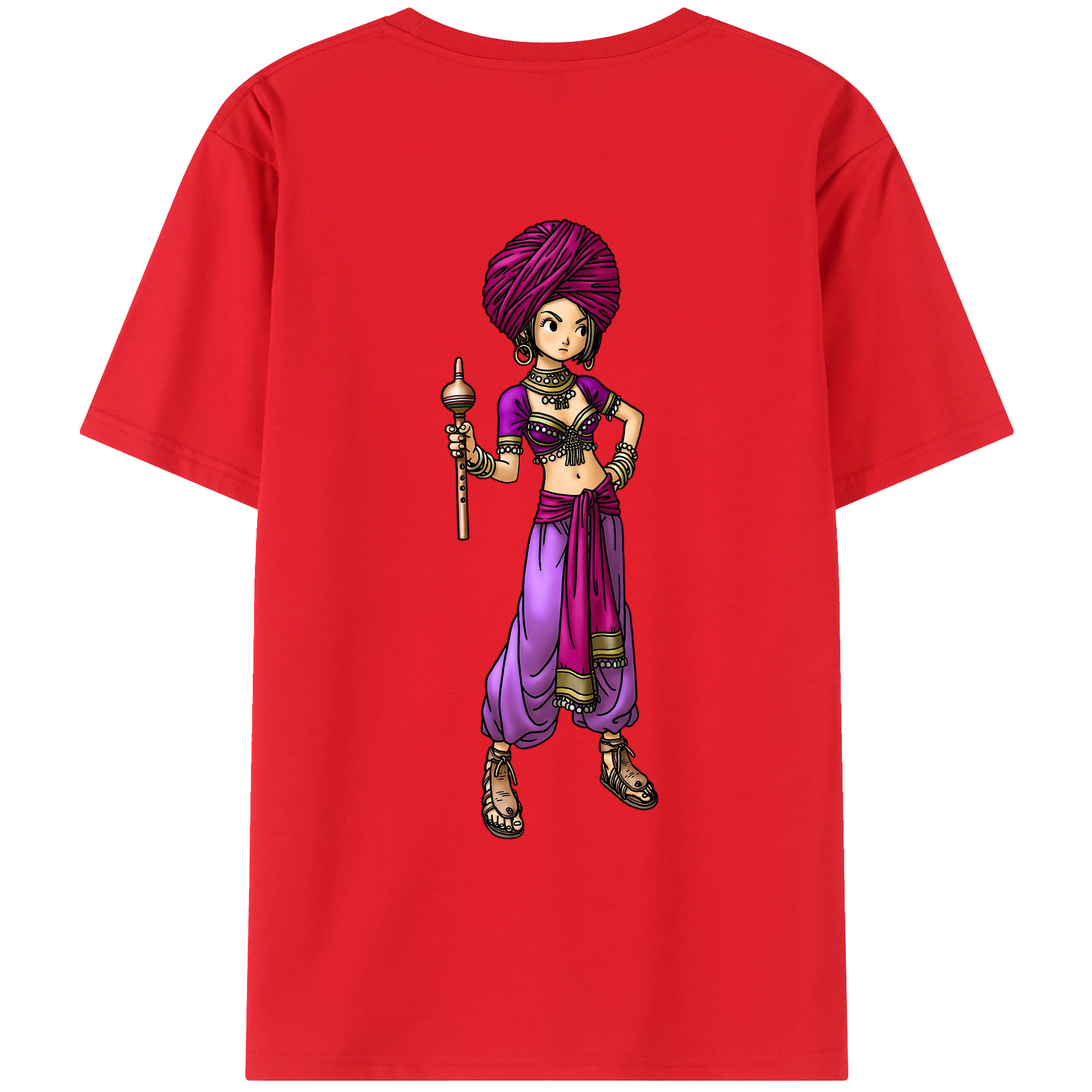 （画像用） ドラゴンクエスト Doragon Kuesuto Dragon Quest 綿100％ メンズ半袖Tシャツ（バックプリント） 通気性