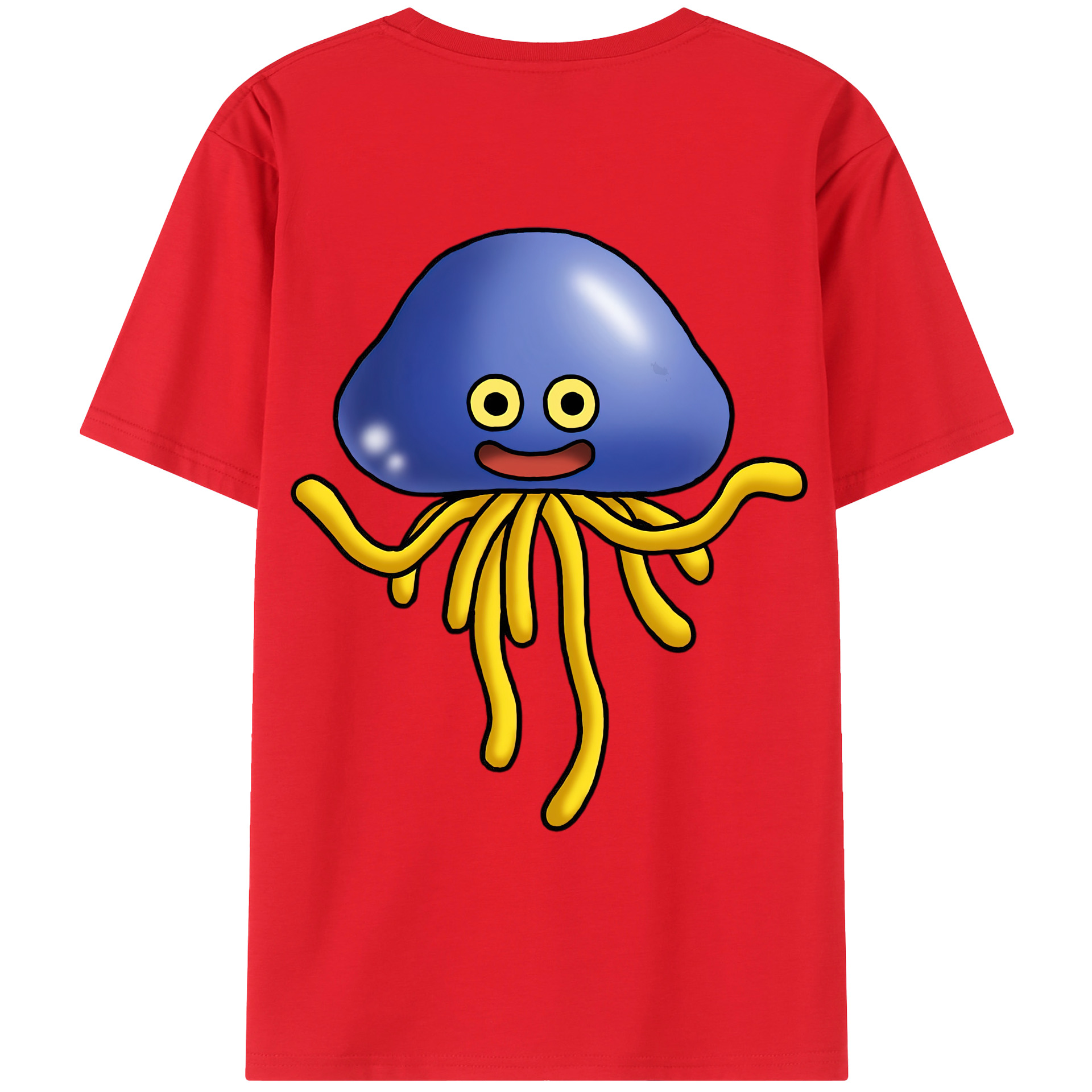 （画像用） ドラゴンクエスト Doragon Kuesuto Dragon Quest 綿100％ メンズ半袖Tシャツ（バックプリント） 通気性