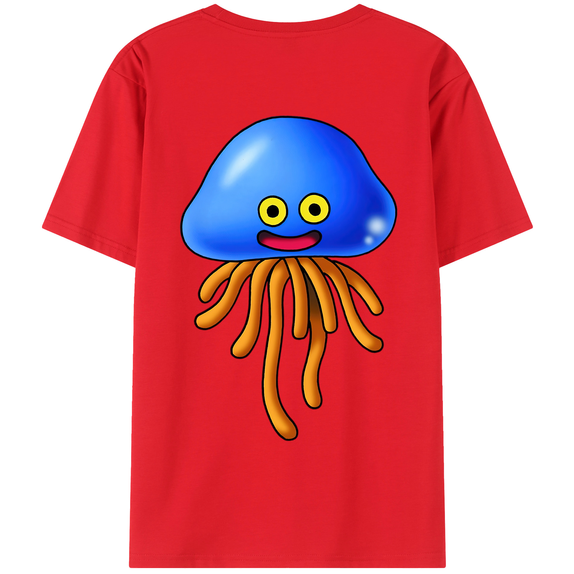 （画像用） ドラゴンクエスト Doragon Kuesuto Dragon Quest 綿100％ メンズ半袖Tシャツ（バックプリント） 通気性