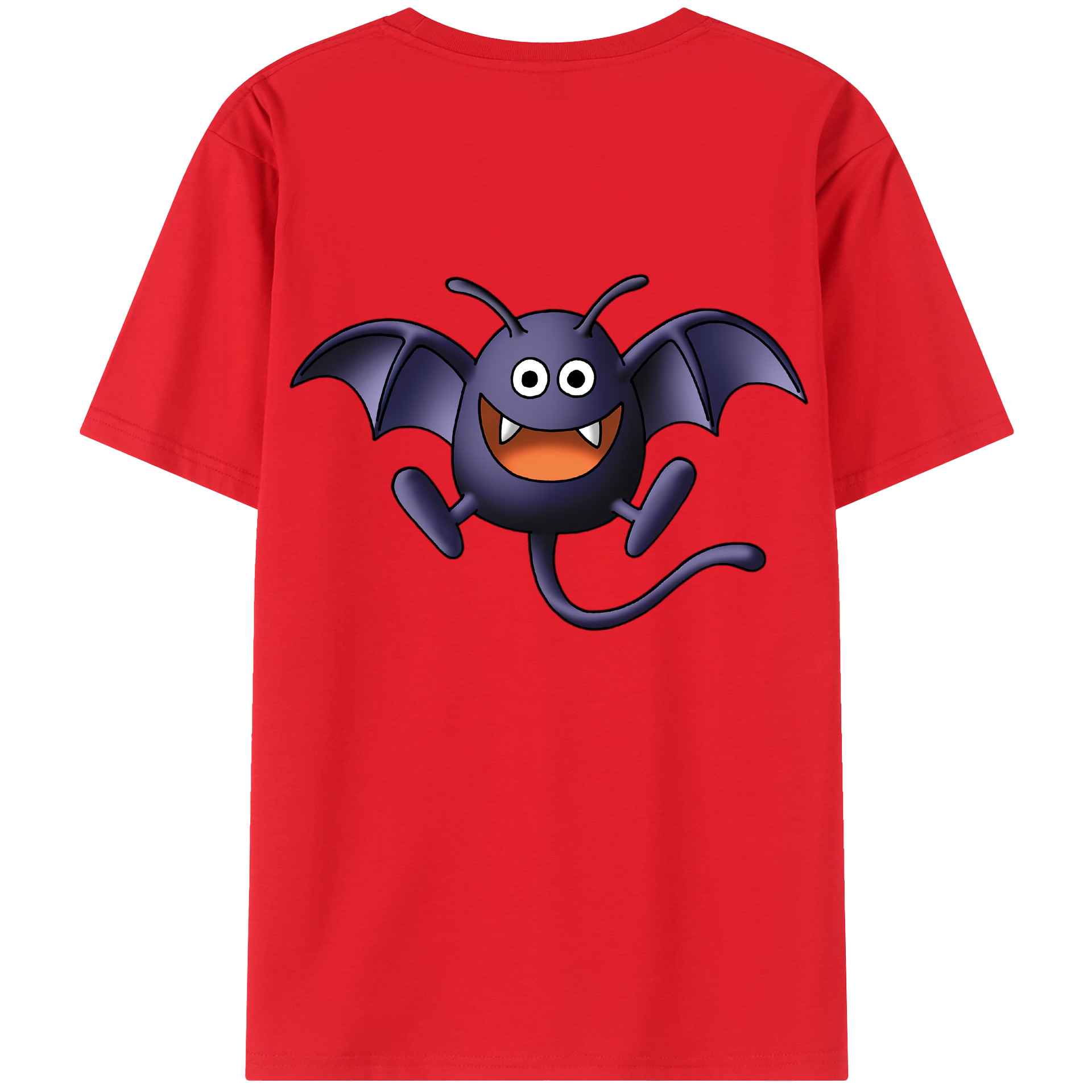 （画像用） ドラゴンクエスト Doragon Kuesuto Dragon Quest 綿100％ メンズ半袖Tシャツ（バックプリント） 通気性