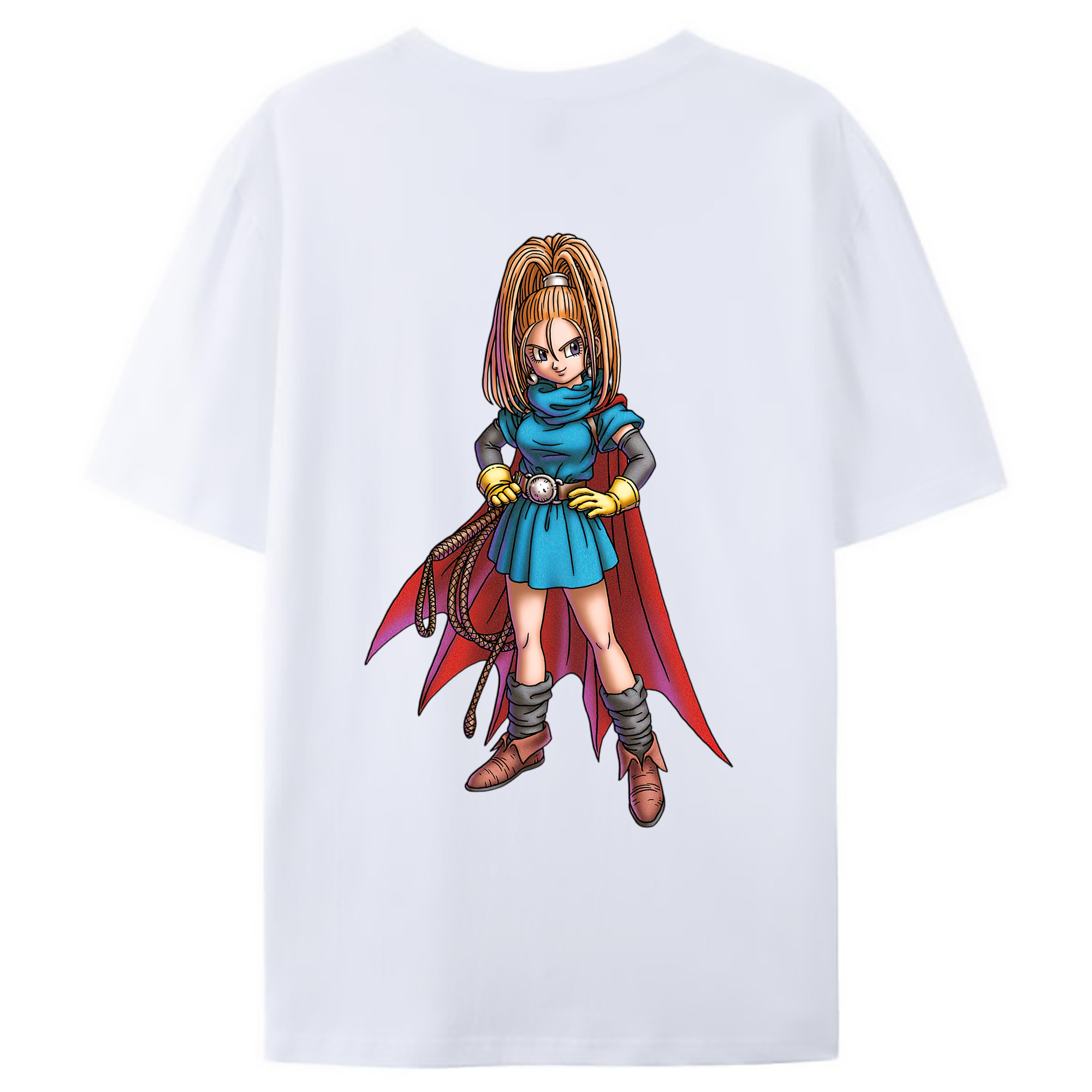 （画像用） ドラゴンクエスト Doragon Kuesuto Dragon Quest 綿100％ メンズ半袖Tシャツ（バックプリント） 通気性