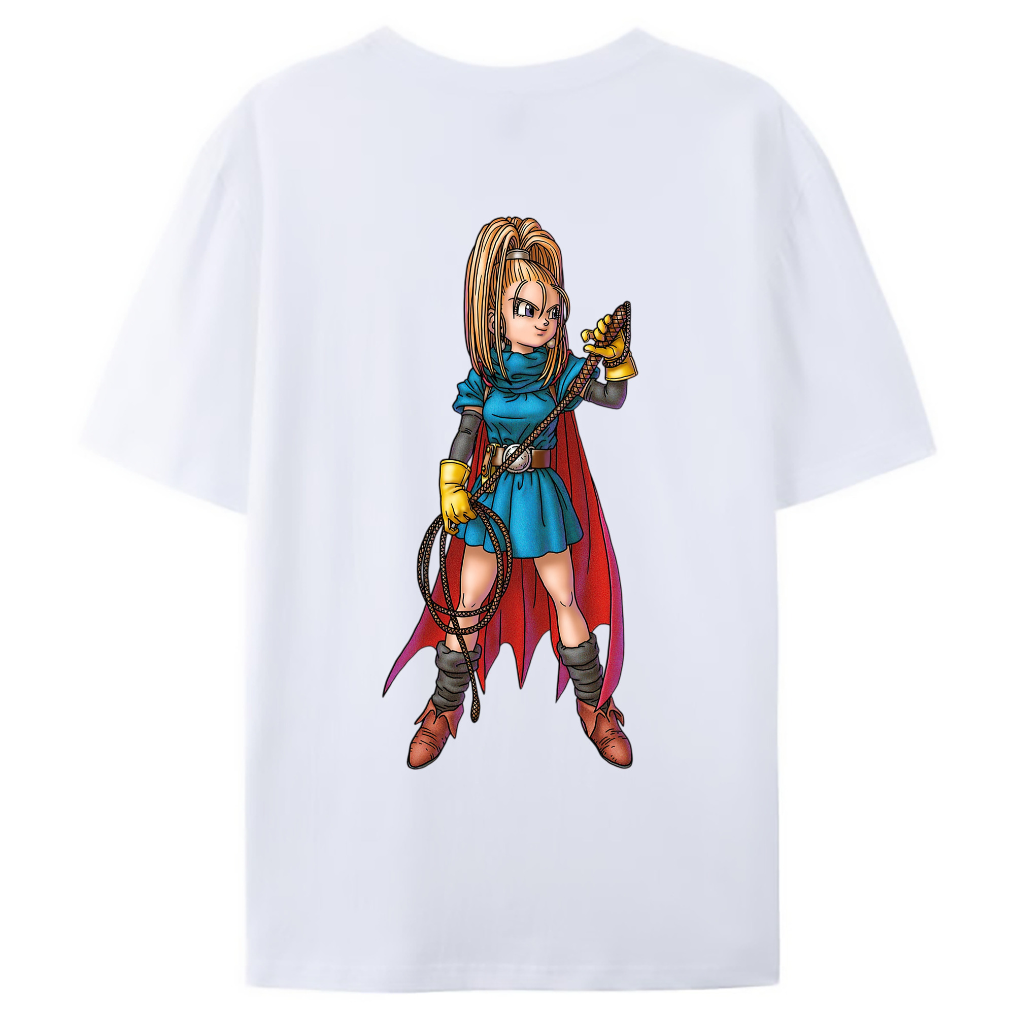 （画像用） ドラゴンクエスト Doragon Kuesuto Dragon Quest 綿100％ メンズ半袖Tシャツ（バックプリント） 通気性