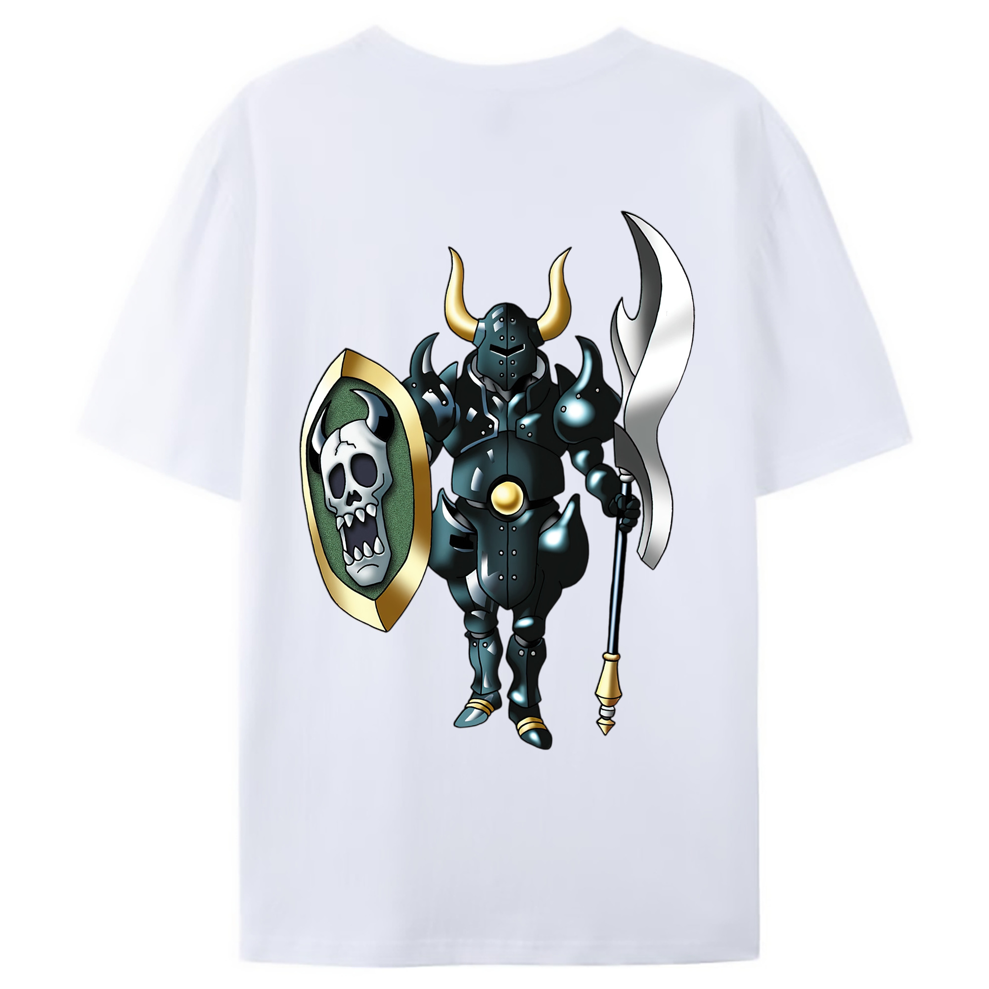 （画像用） ドラゴンクエスト Doragon Kuesuto Dragon Quest 綿100％ メンズ半袖Tシャツ（バックプリント） 通気性