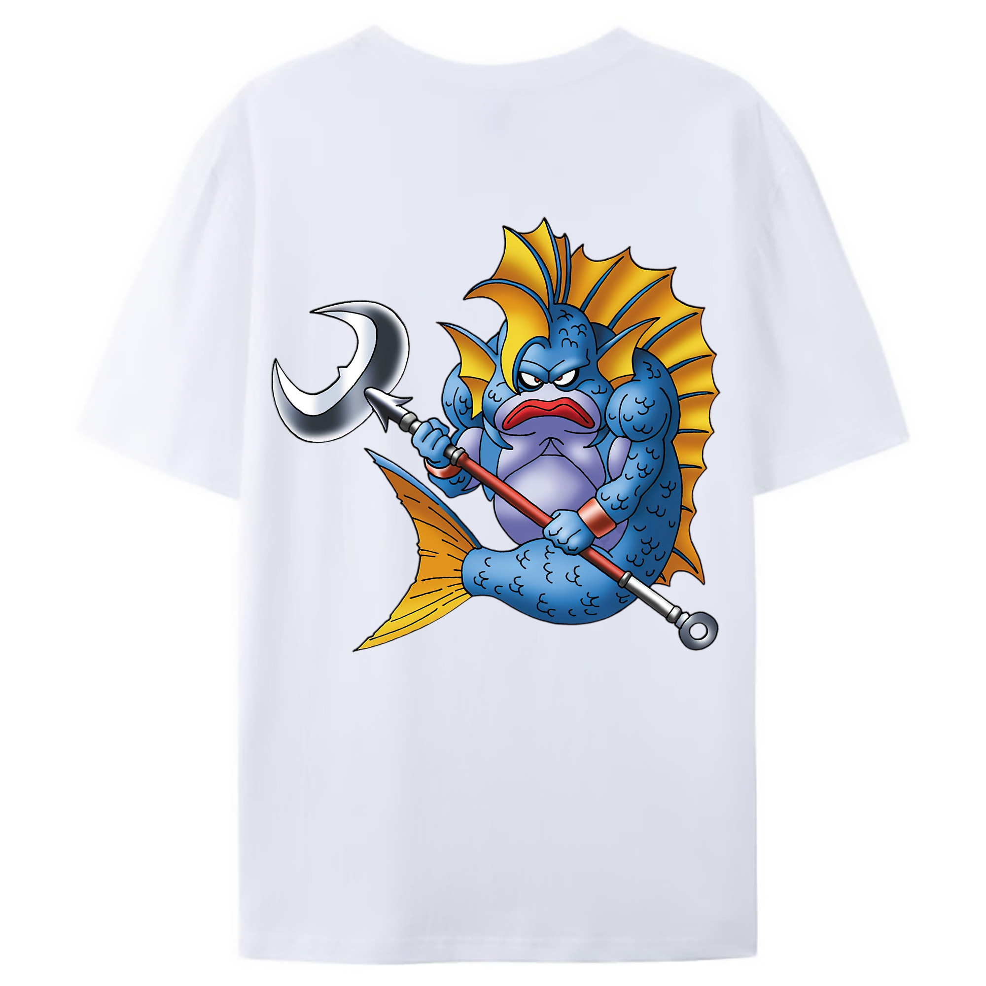 （画像用） ドラゴンクエスト Doragon Kuesuto Dragon Quest 綿100％ メンズ半袖Tシャツ（バックプリント） 通気性