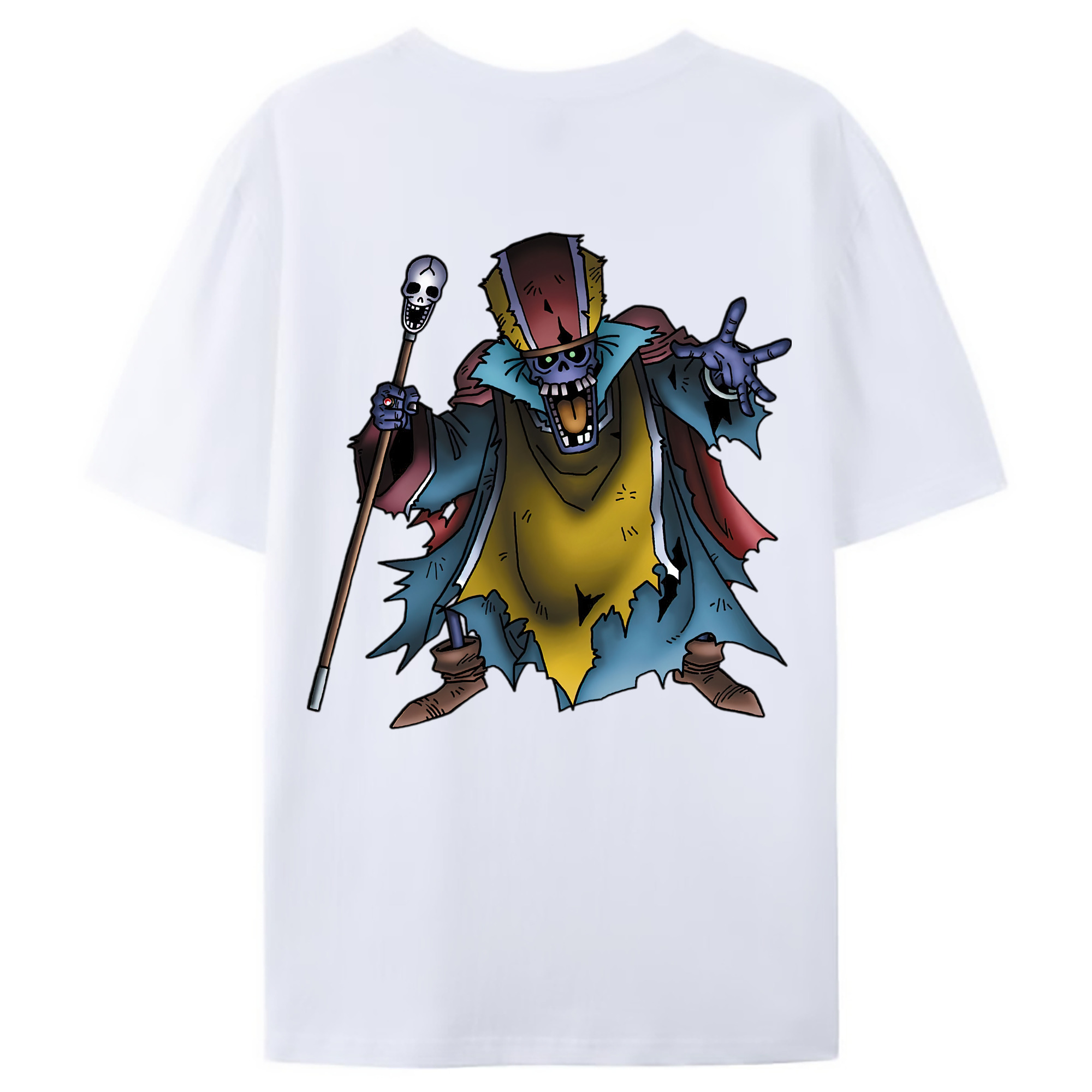 （画像用） ドラゴンクエスト Doragon Kuesuto Dragon Quest 綿100％ メンズ半袖Tシャツ（バックプリント） 通気性