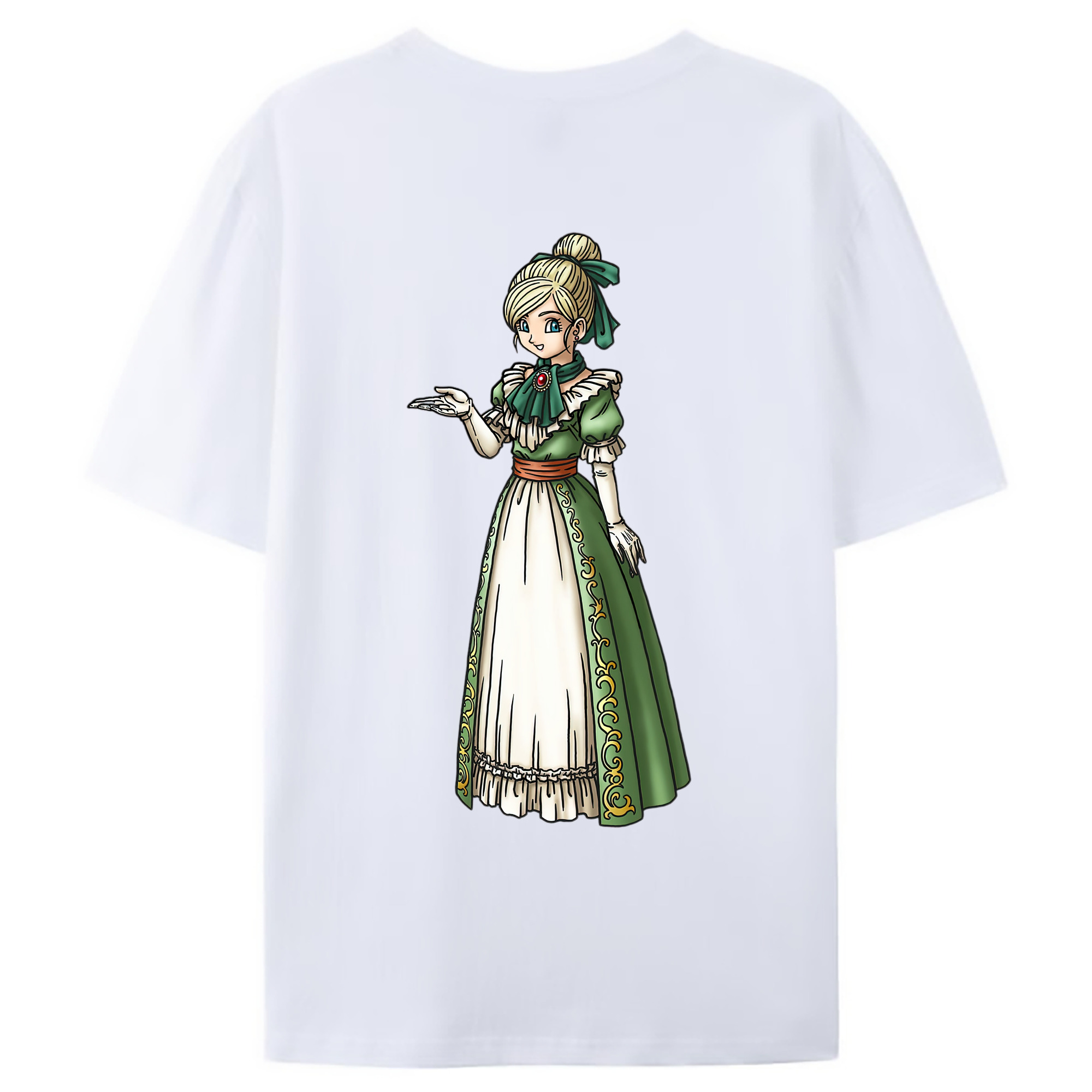 （画像用） ドラゴンクエスト Doragon Kuesuto Dragon Quest 綿100％ メンズ半袖Tシャツ（バックプリント） 通気性