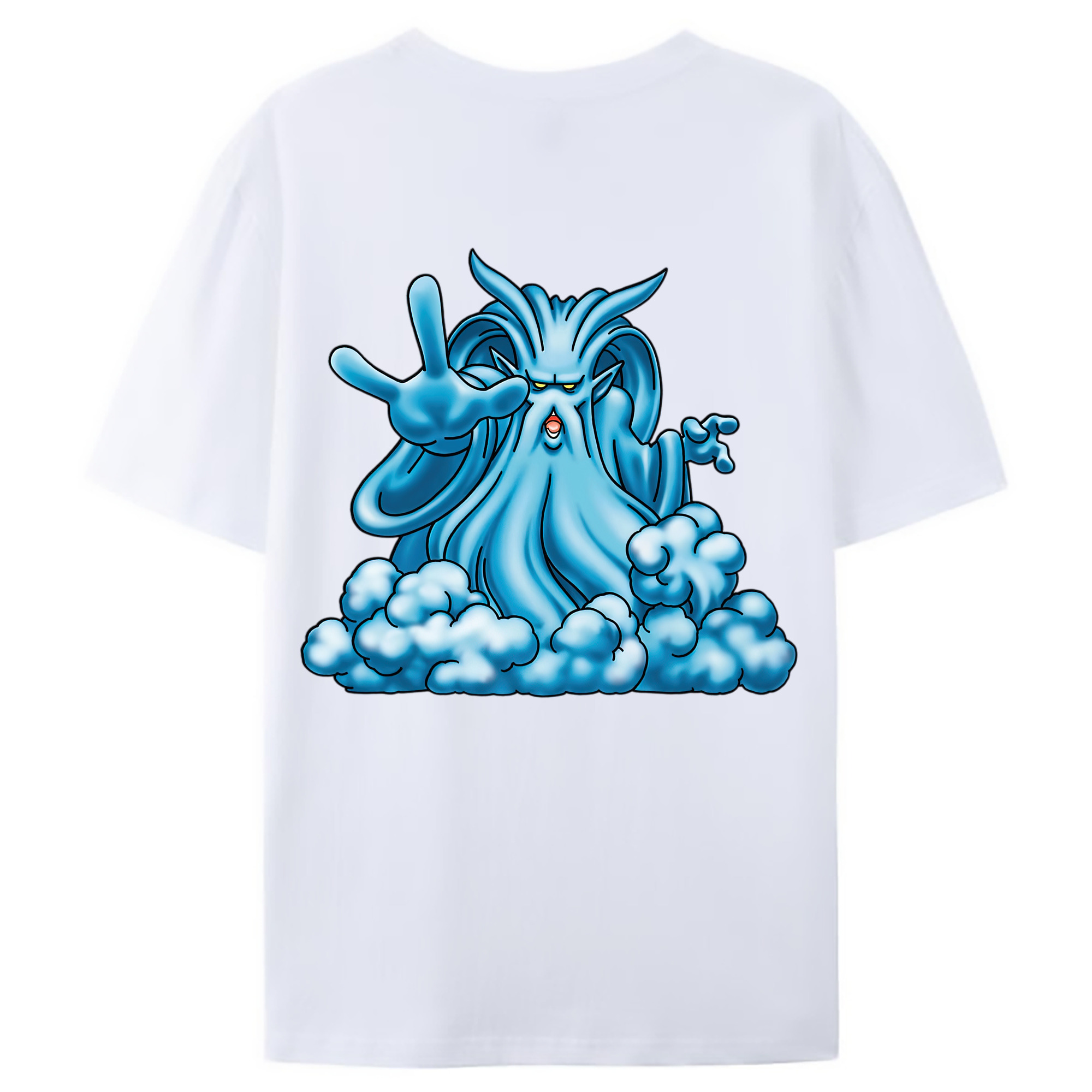（画像用） ドラゴンクエスト Doragon Kuesuto Dragon Quest 綿100％ メンズ半袖Tシャツ（バックプリント） 通気性