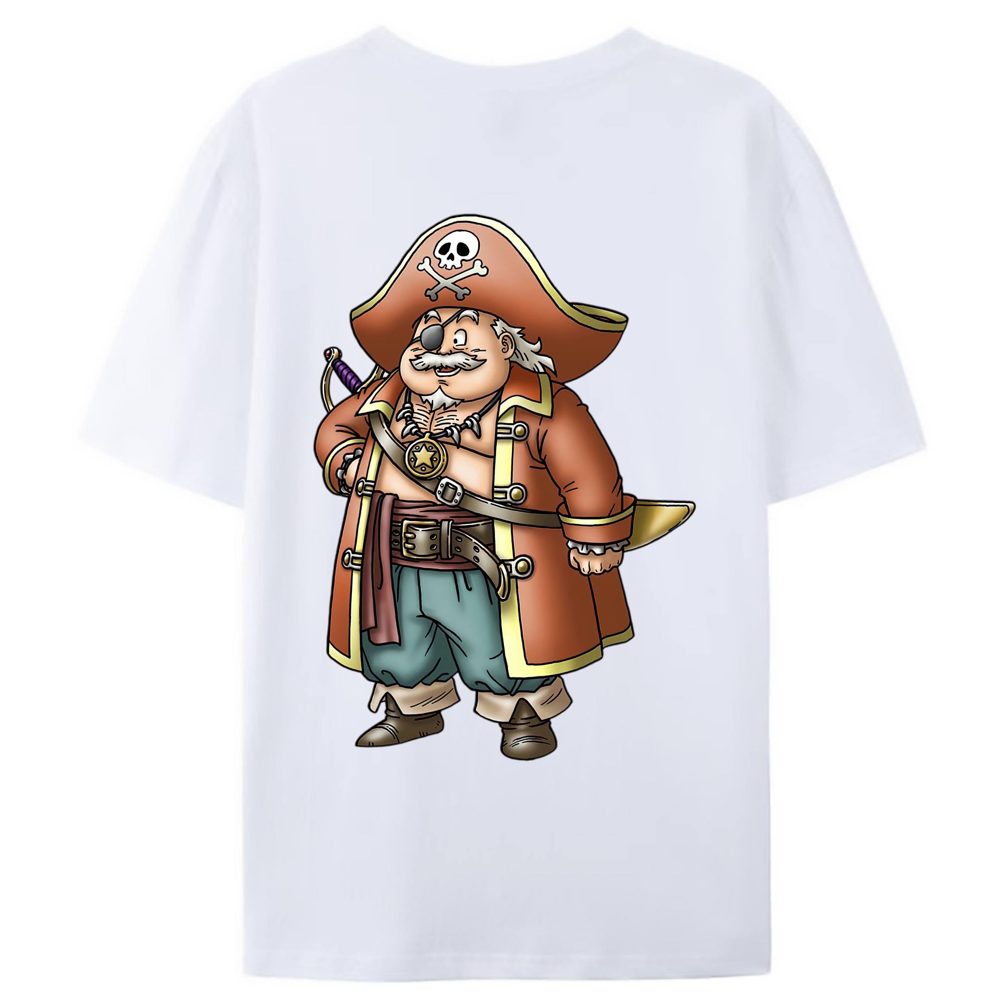 （画像用） ドラゴンクエスト Doragon Kuesuto Dragon Quest 綿100％ メンズ半袖Tシャツ（バックプリント） 通気性